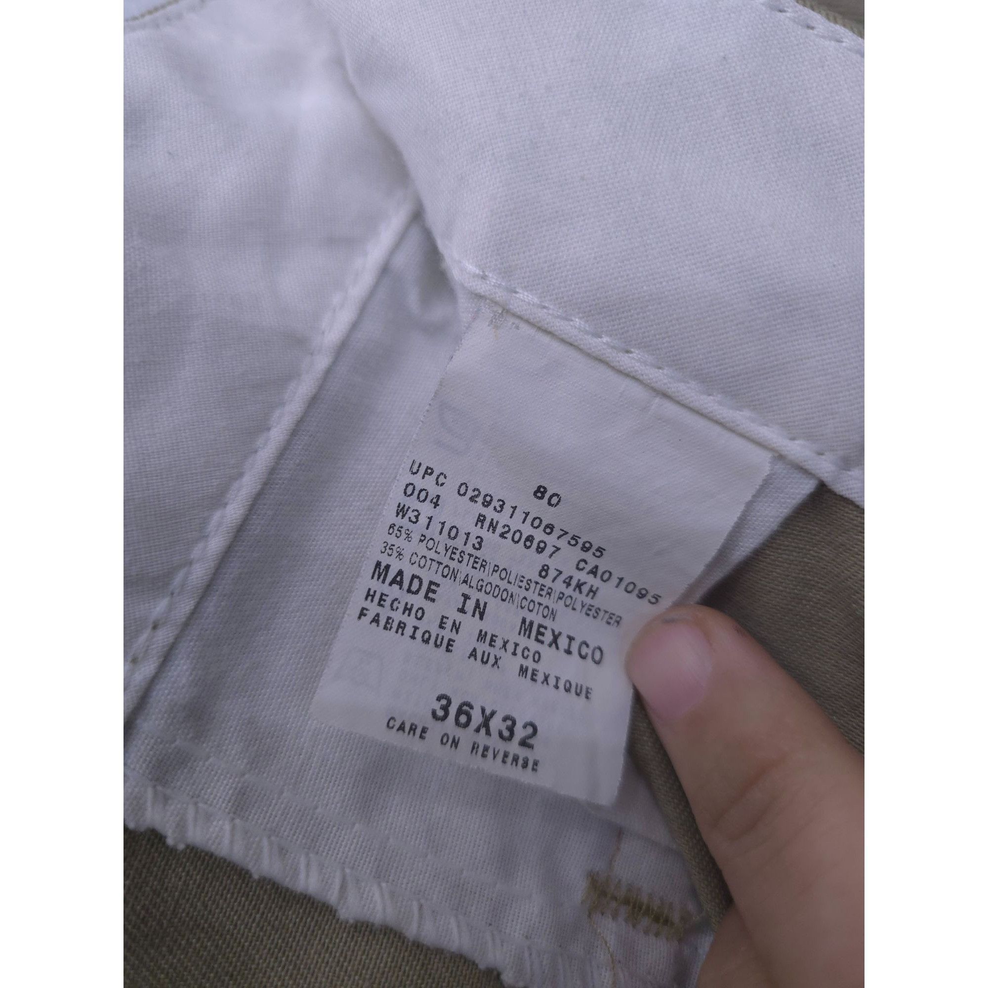 Dickies Dickies Mens 36x32 Khaki Classic Fit Work Pants Size US 36 / EU 52 - 2 Thumbnail