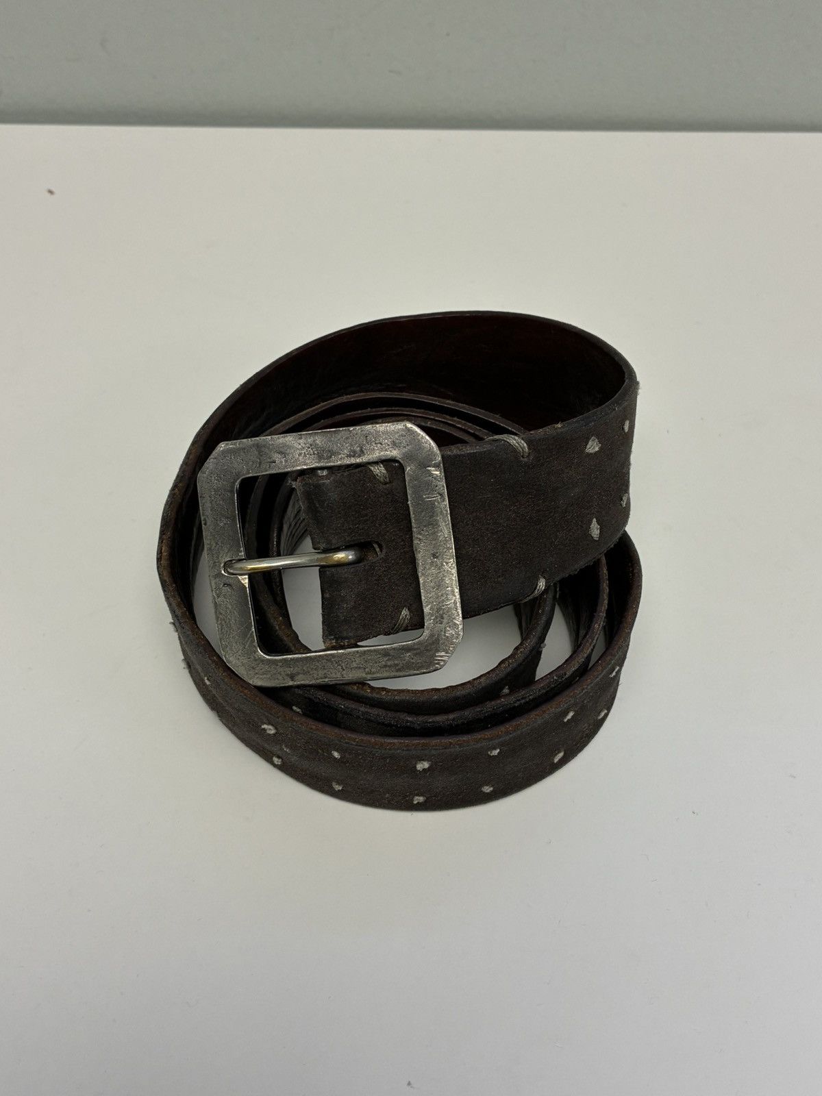John Varvatos Suede Knot Belt Size: 36 Size 36 - 11 Thumbnail