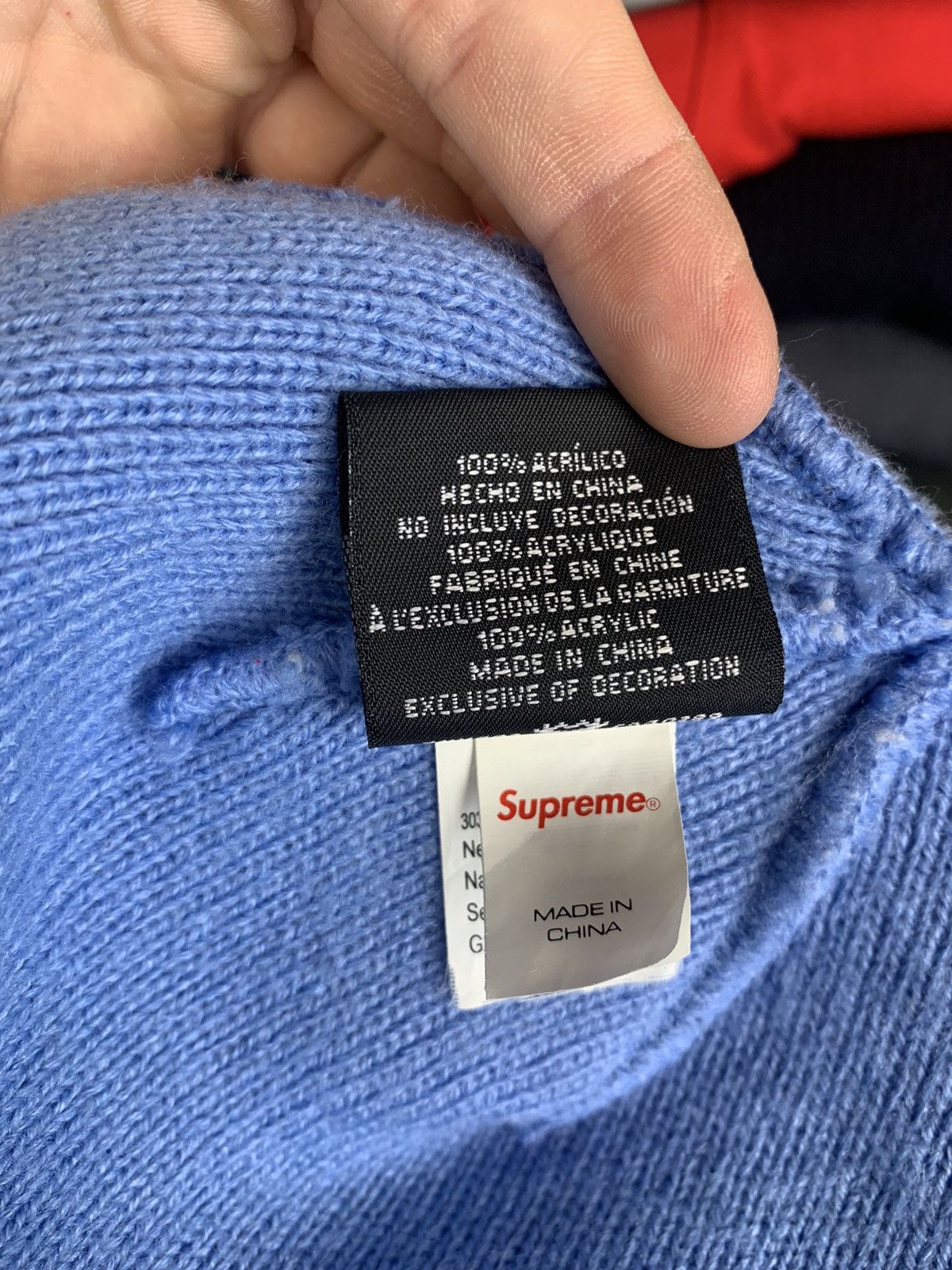 New Era × Supreme Supreme New Era Split Beanie Hat Size ONE SIZE - 18 Thumbnail