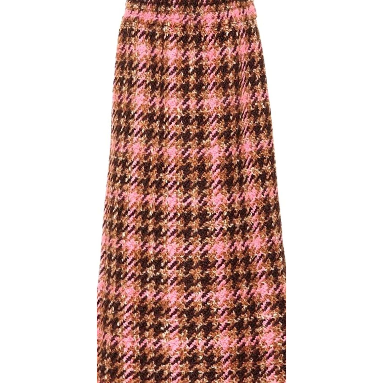 Miu Miu Miu Miu Skirt Wool Cotton Tweed Multicolor Size 40 Ladies Regular Medium? Size 27" / US 4 / IT 40 - 3 Thumbnail