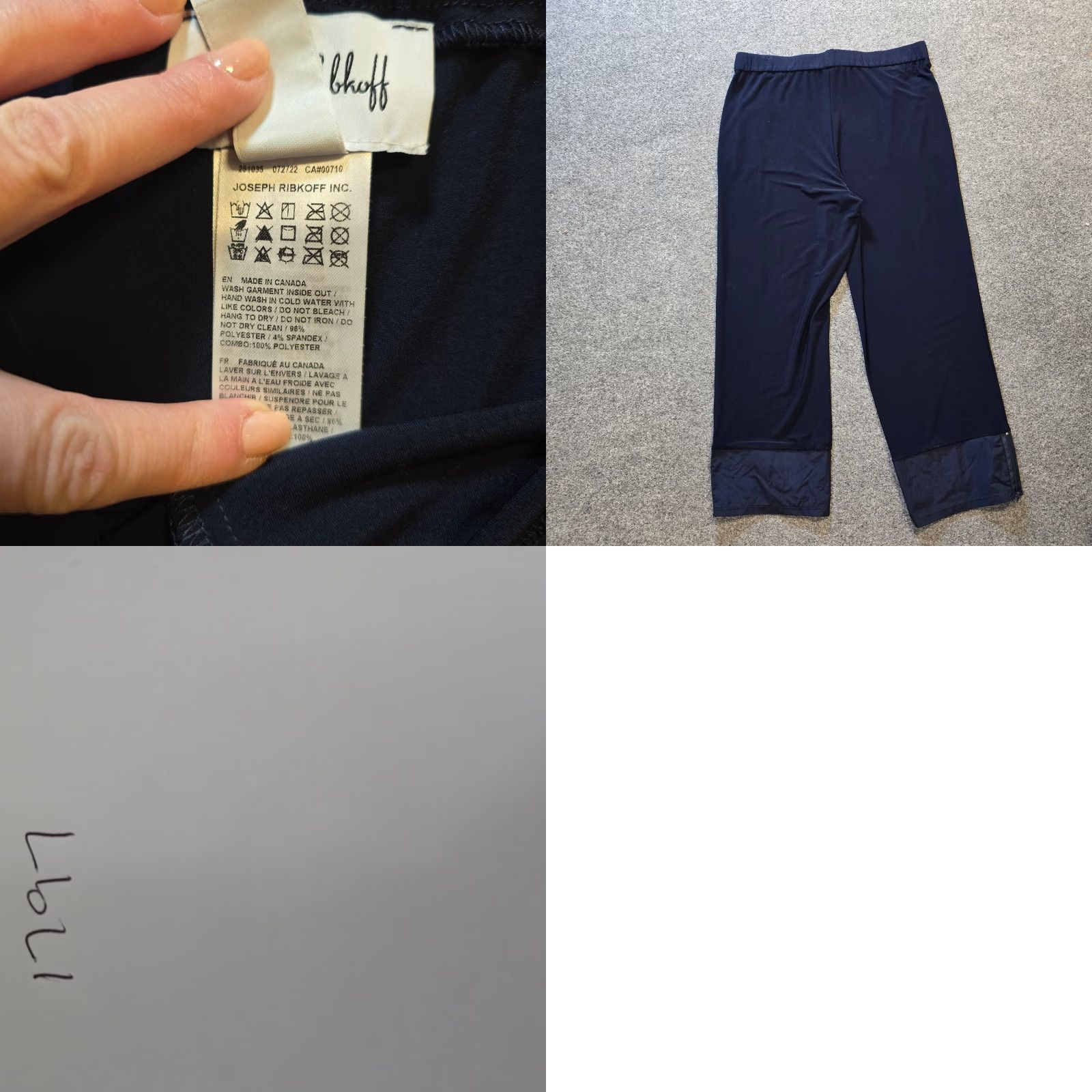 Joseph Ribkoff Joseph Ribkoff Pants Womens Size 12 Blue Straight Crop Stretch Capsule Casual Size 34" / US 12 / IT 48 - 8 Thumbnail