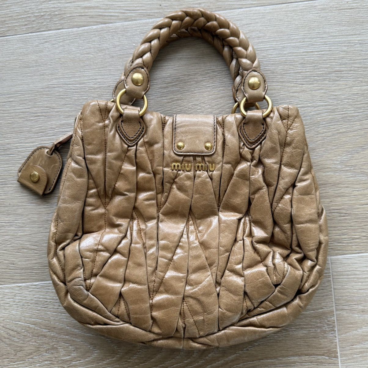 バッグ archive miumiu matelasse hand bag y2k archive miumiu matelasse hand bag y2k