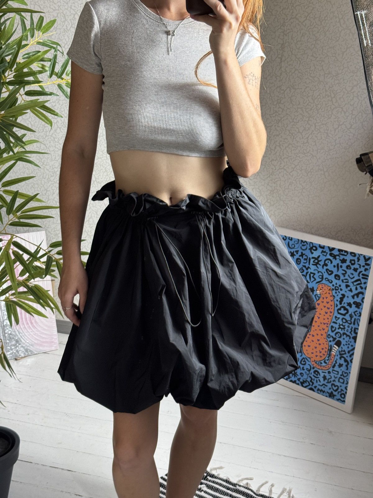 Other AVANT GARDE BALLOON GORPCORE STYLE NYLON MINI SKIRT Size 28" / US 6 / IT 42 - 6 Thumbnail