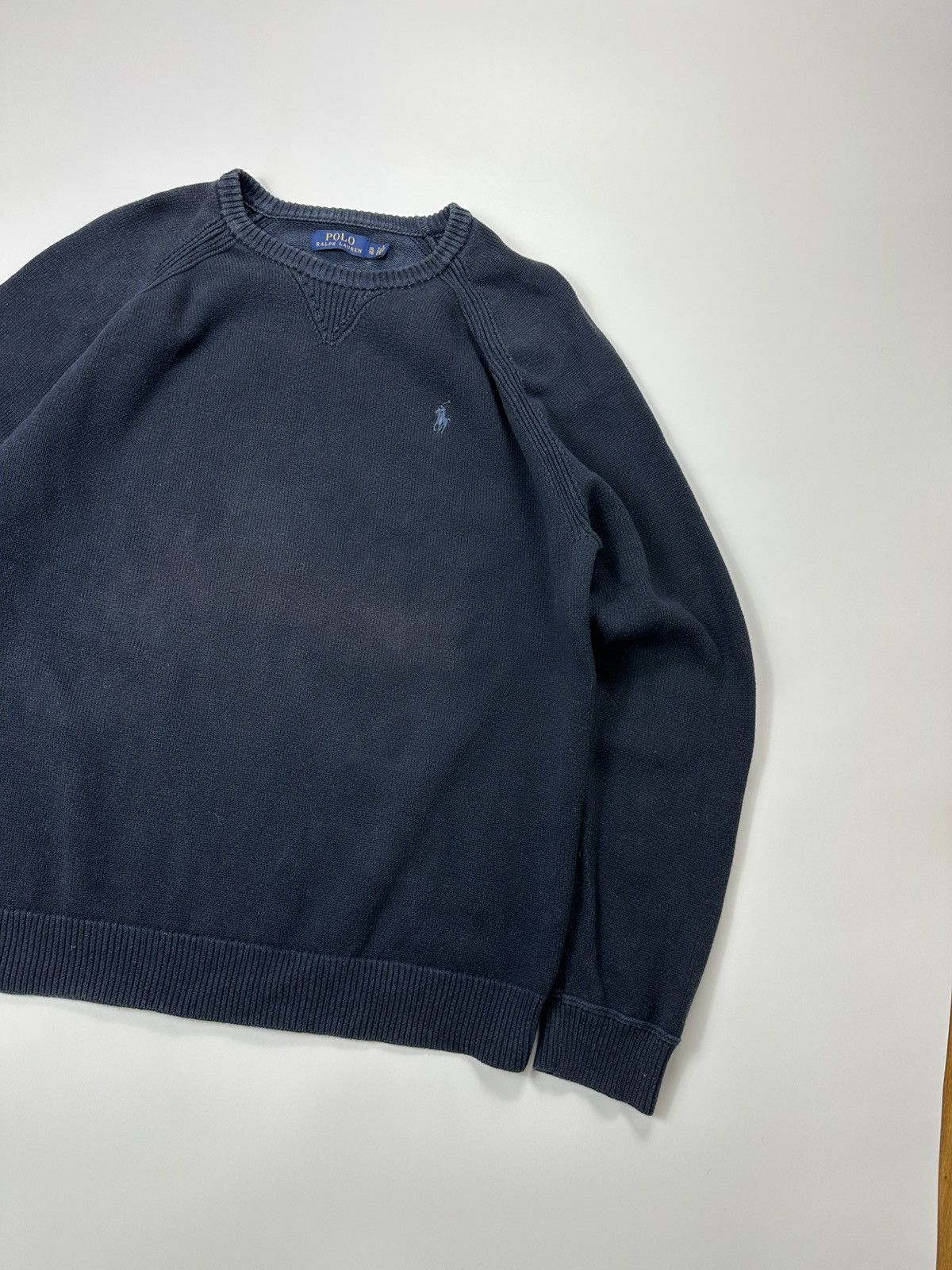 Polo Ralph Lauren Polo Ralph Lauren Sweater Blue Heavy Knit Logo Size US XL / EU 56 / 4 - 4 Thumbnail