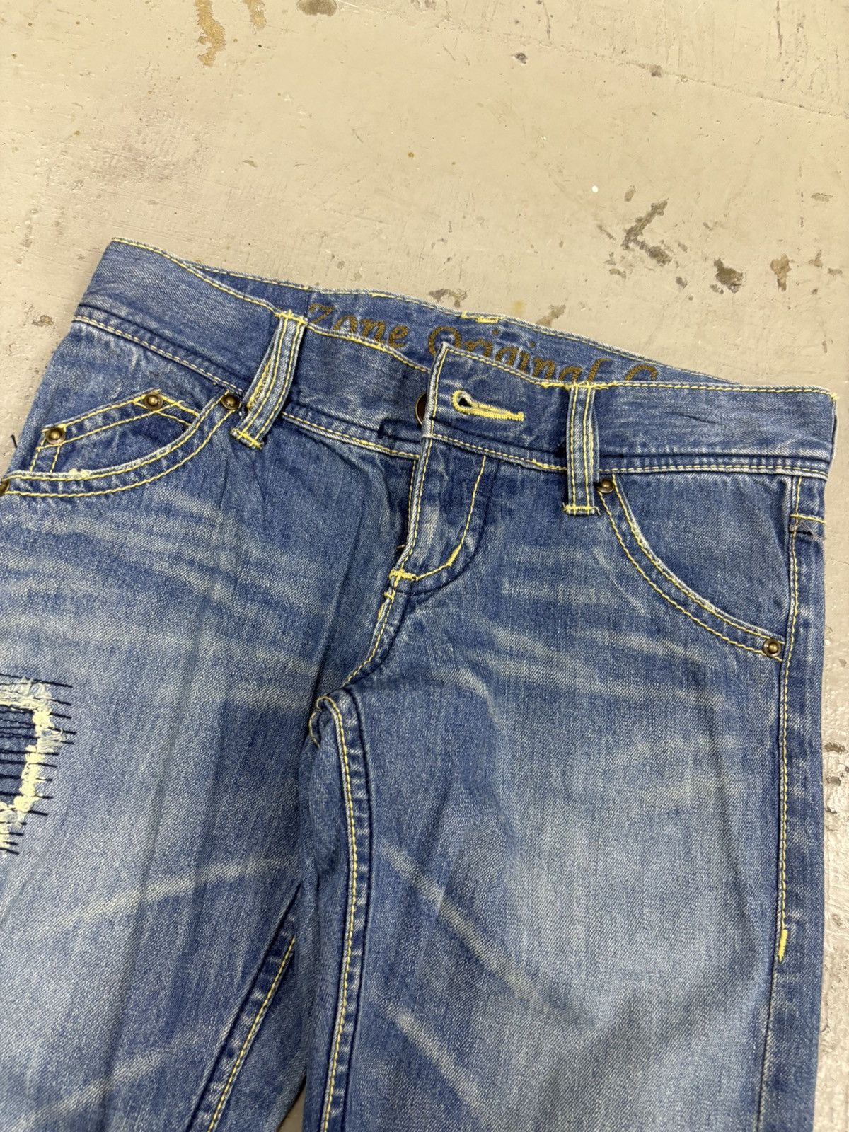 Kapital Kapital sashiko reworks Slim Straight Ozoc Distressed Flared Size US 30 / EU 46 - 7 Thumbnail