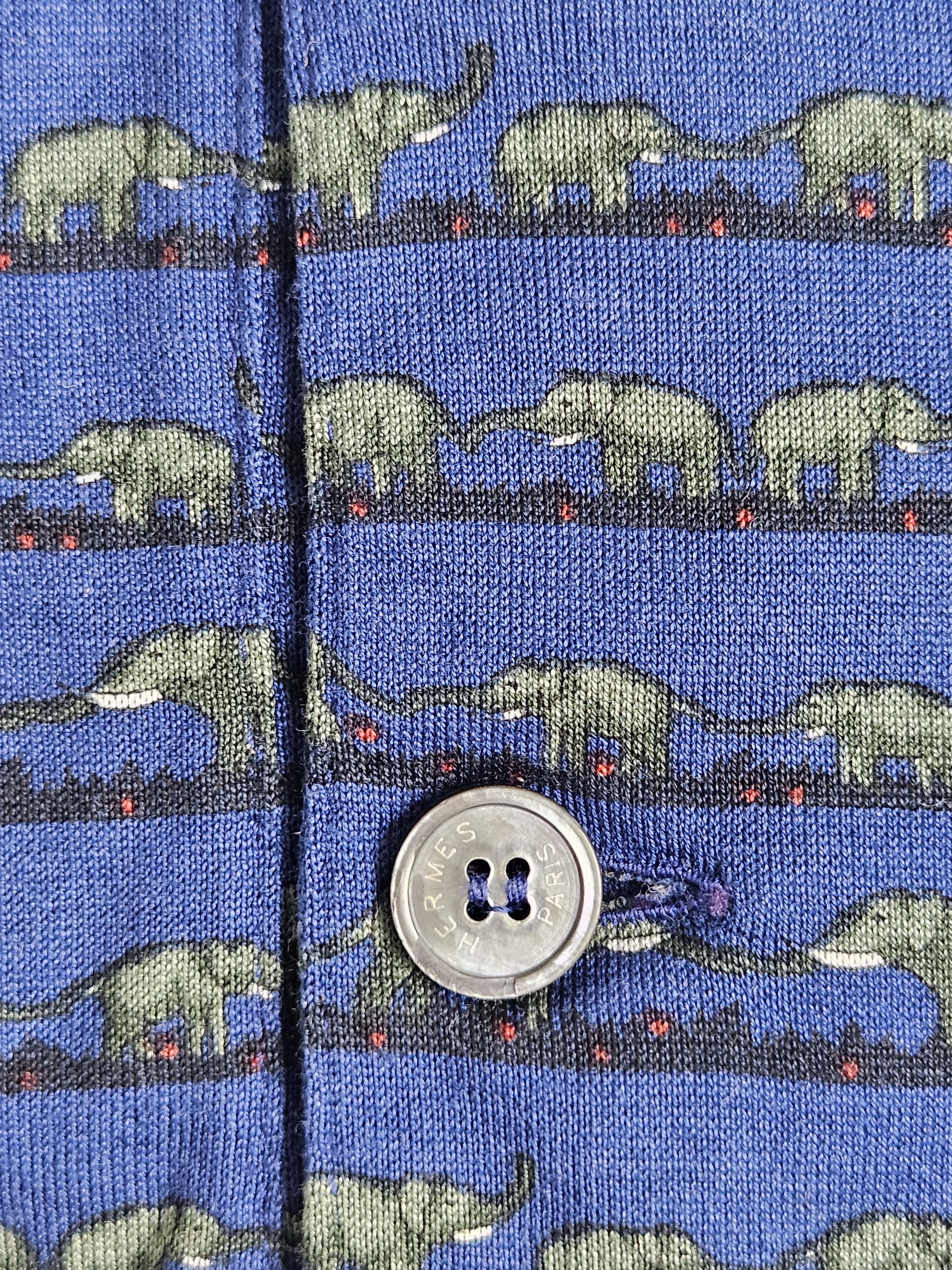 Hermes Vintage Hermes Elephant animal motive Polo shirt Size US M / EU 48-50 / 2 - 6 Thumbnail