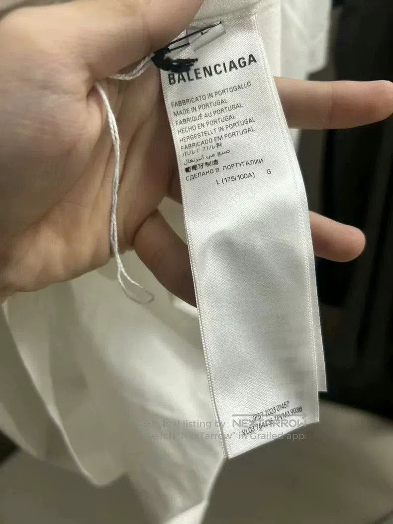 Other Balenciaga White Wave Blurred Short Sleeve Size US L / EU 52-54 / 3 - 5 Thumbnail