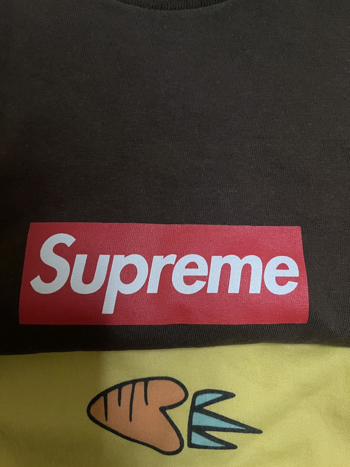 Supreme Supreme 20th anniversary box logo tee brown ds Size US M / EU 48-50 / 2 - 2 Thumbnail