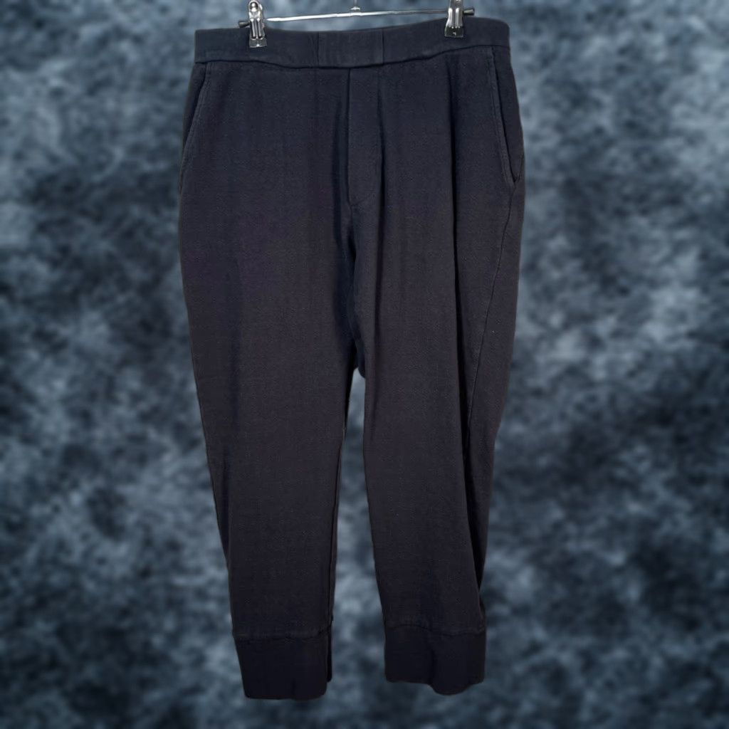 Barena BARENA Barena Venezia Mens Large Black Cotton Jogger Pants w/ Ribbed Cuffs - Activewear, Tapered, Drawstring, 32in Inseam Size US 33 - 1 Thumbnail