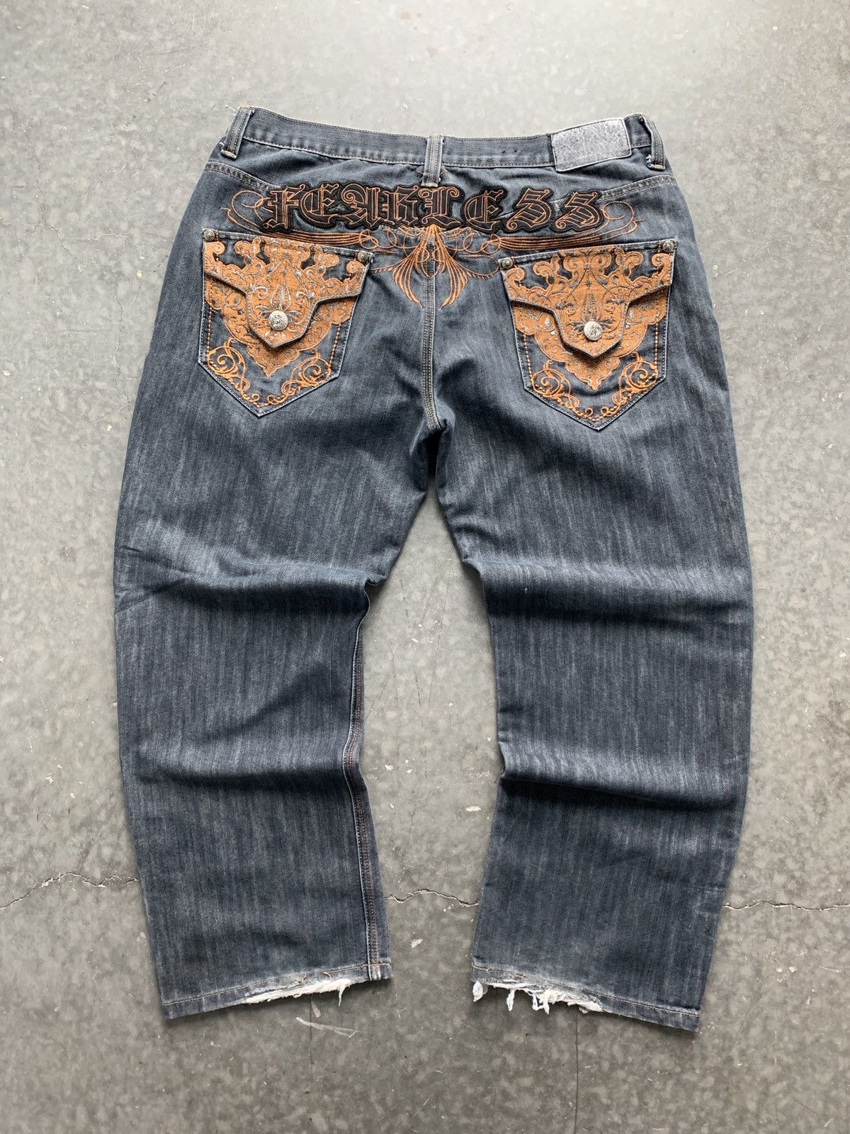 Vintage Crazy Cyber Y2K Imperious Baggy Jeans Embroidered Skater | Grailed