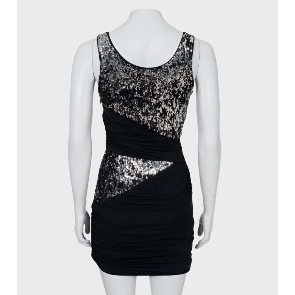 Roberto Cavalli Roberto Cavalli Black Sequin Fitted Dress - IT38 / Small Size XS / US 0-2 / IT 36-38 - 3 Thumbnail