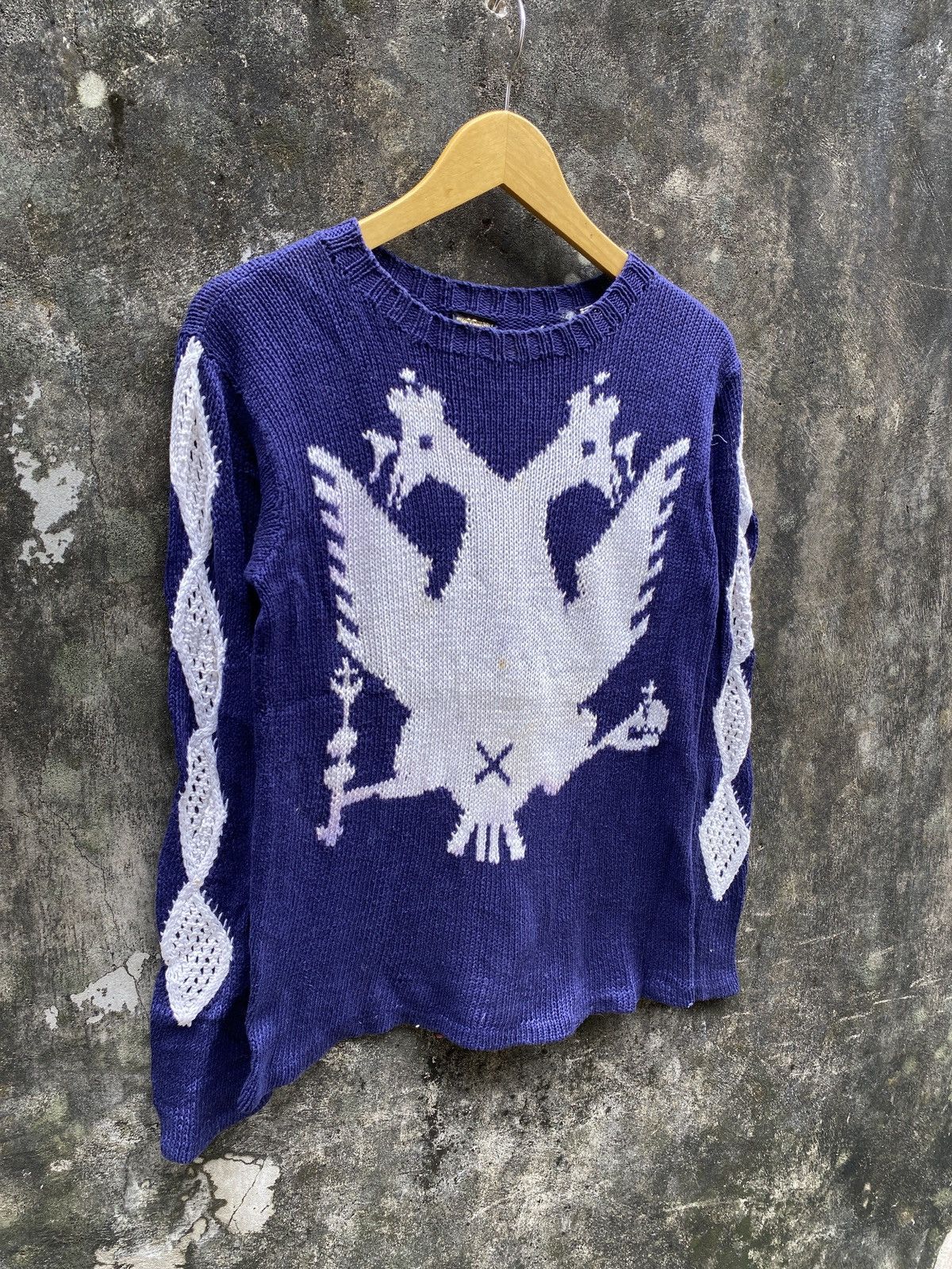 Beauty Beast × Hysteric Glamour × Issey Miyake Ozone Community By Hysteric Glamour knit Cable Sweater Size US M / EU 48-50 / 2 - 1 Thumbnail