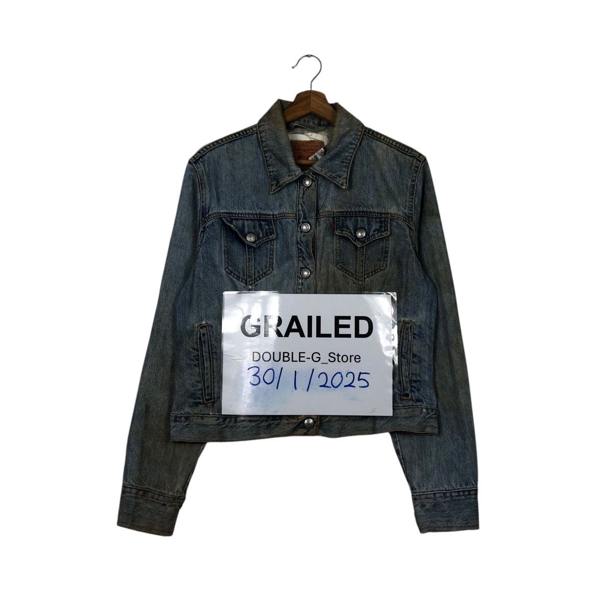 Levi's 📌Vintage Trucker Denim Jeans Rusty Design Levi's Size US L / EU 52-54 / 3 - 1 Thumbnail