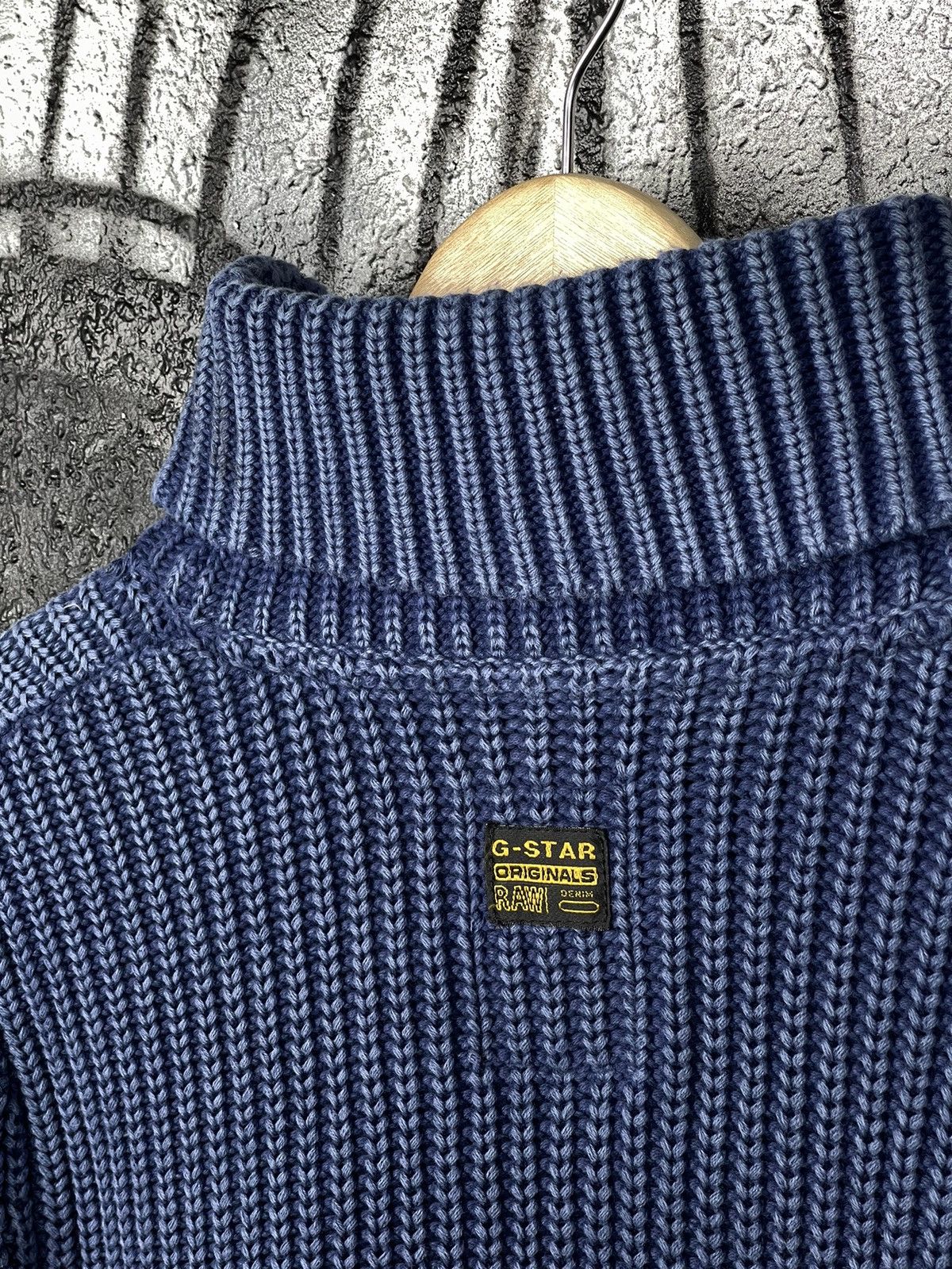 G-Star × Vintage G Star RAW Champ Coll Knit Men’s Golf Sweater Size L Size US L / EU 52-54 / 3 - 7 Thumbnail