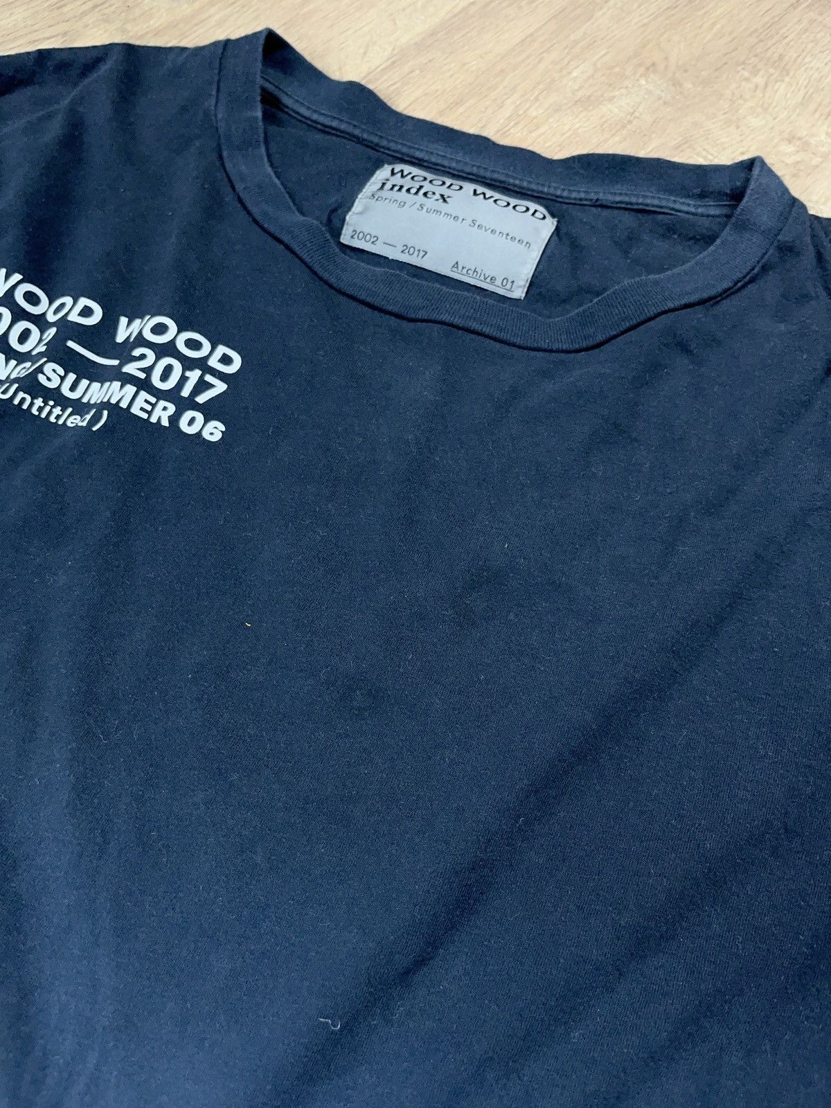 Designer × Wood Wood ➕wood wood index 2017 archive logo t-shirt Size US M / EU 48-50 / 2 - 4 Thumbnail