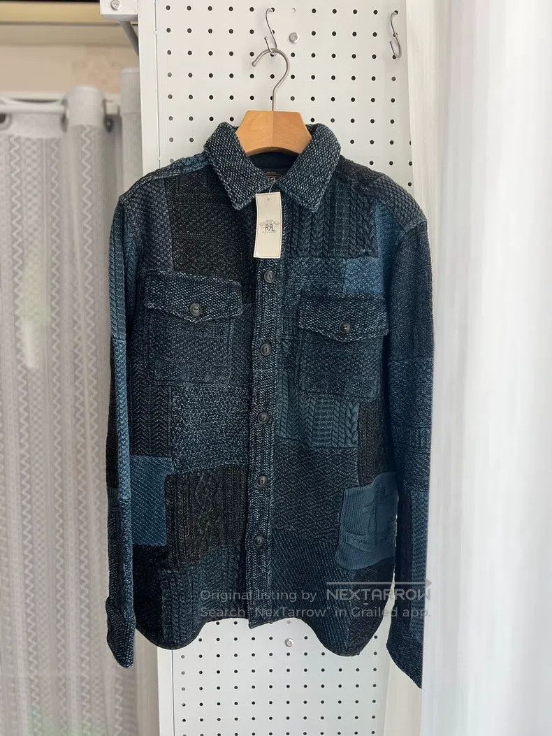 RRL Ralph Lauren RRL Ralph Lauren Patchwork Knit Cardigan Size US S / EU 44-46 / 1 - 1 Thumbnail