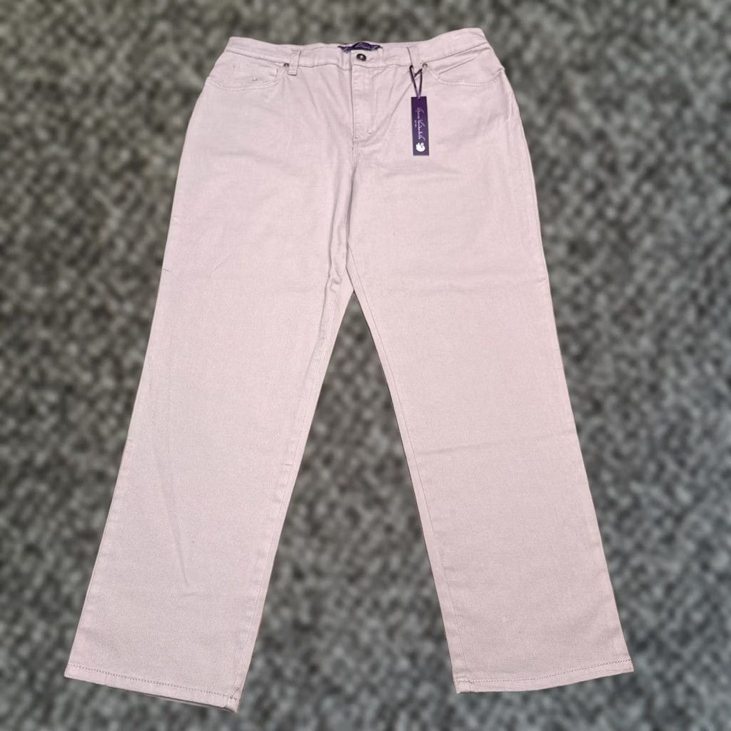 Gloria Vanderbilt Gloria Vanderbilt Amanda Jeans 16 Short Tan Classic Fit Tapered Leg New Denim 5-Pocket Straight Leg Mens? Size 38" / US 16 / IT 52 - 1 Thumbnail