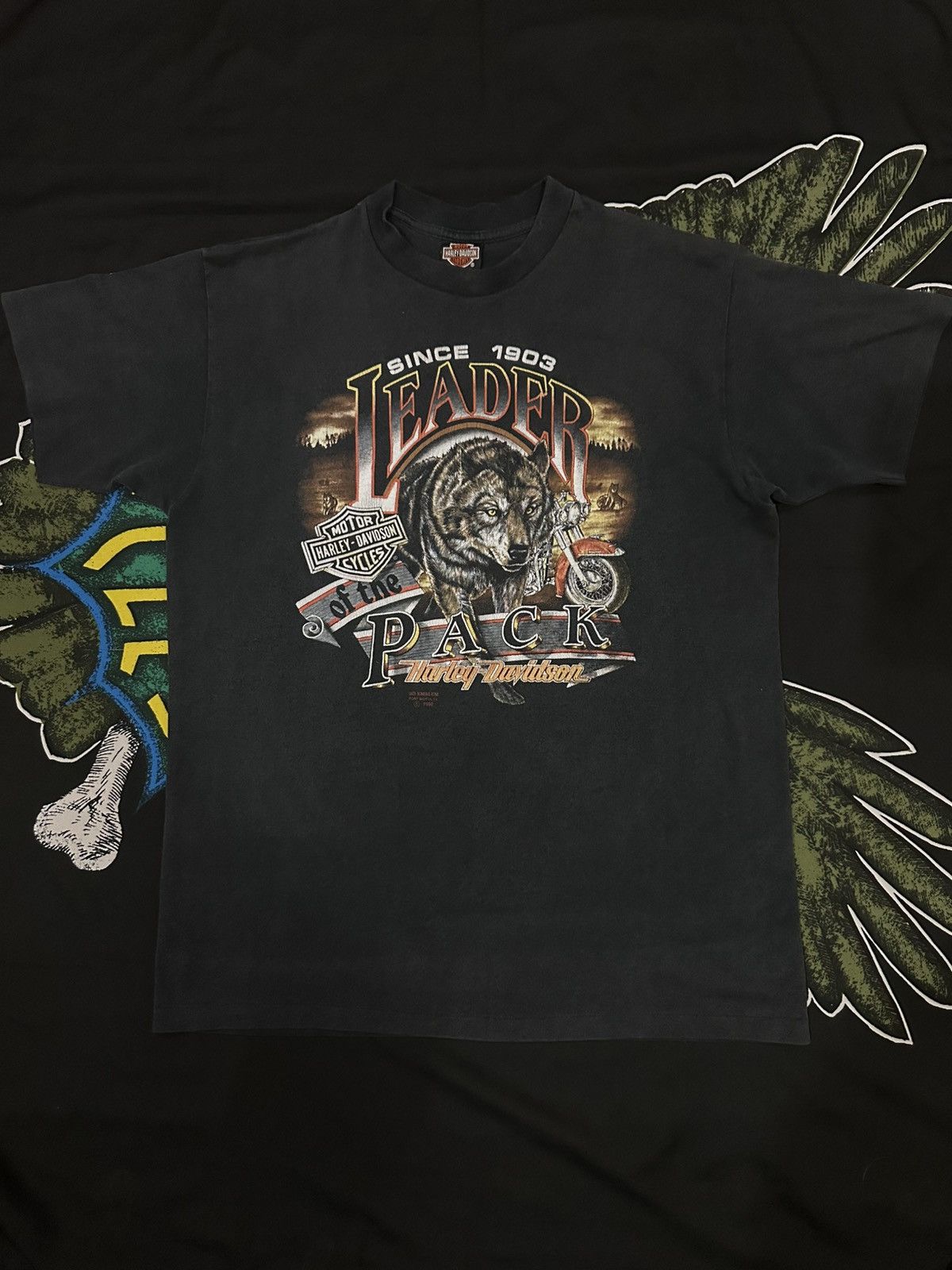 Harley Davidson Vintage Harley Davidson Tee 3D emblem 90’s single stitch Size US XL / EU 56 / 4 - 1 Thumbnail