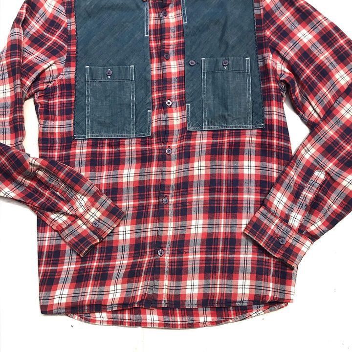 Marithe + Francois Girbaud × Vintage Vintage Mfg Marithe Francois girbaud tartan LongSleeve Shirt Size US M / EU 48-50 / 2 - 7 Thumbnail