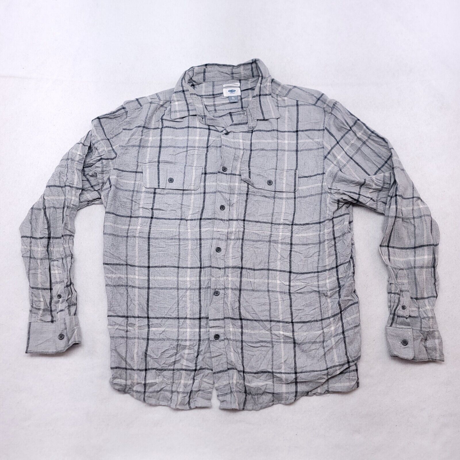 Old Navy Old Navy Windowpane Flannel Shirt Mens Size Extra Large XL Size US XL / EU 56 / 4 - 2 Thumbnail