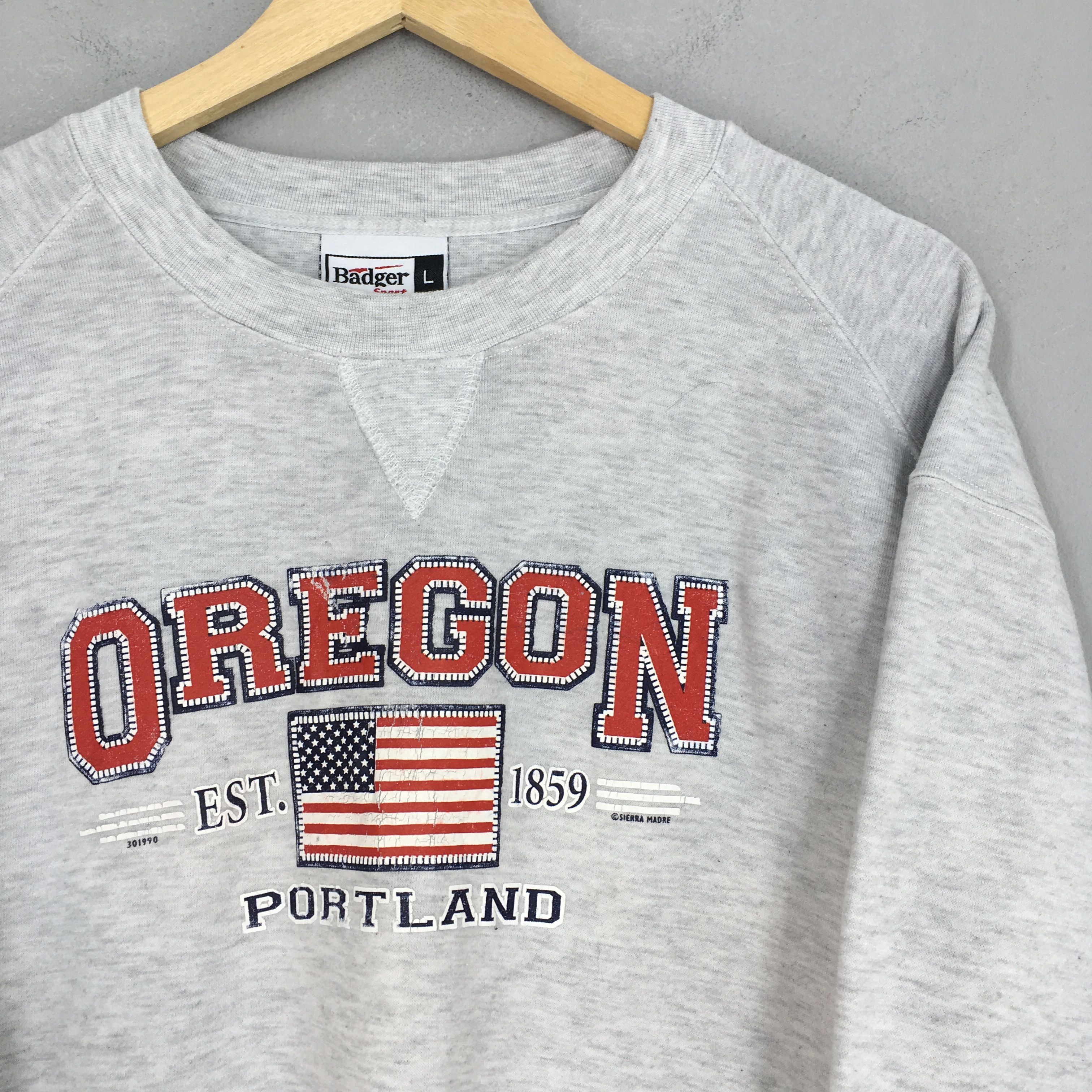 Vintage Vintage Oregon Portland United States Gray Sweatshirt Large Size US L / EU 52-54 / 3 - 2 Thumbnail