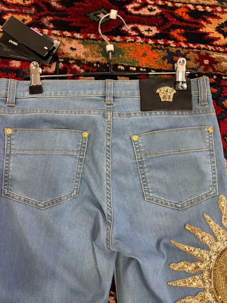 Versace Versace Light blue denim jacket Size 26" / US 2 / IT 38 - 6 Thumbnail