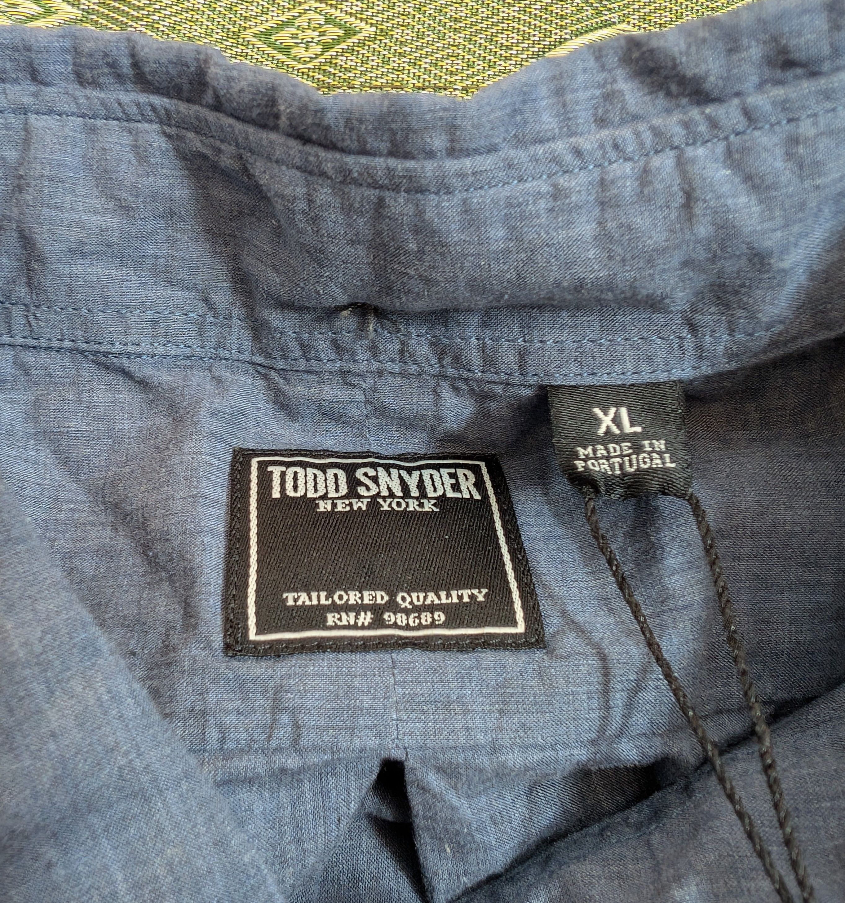 Todd Snyder NWT Todd Snyder Melange Poplin Button Down Shirt Size US XL / EU 56 / 4 - 4 Thumbnail