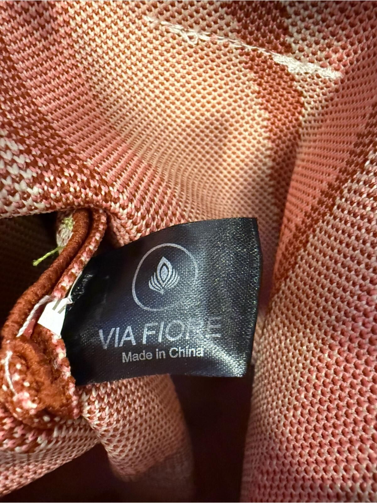 Other Viafore satchel handbag knit swirled cream pink & burgundy Size ONE SIZE - 5 Thumbnail