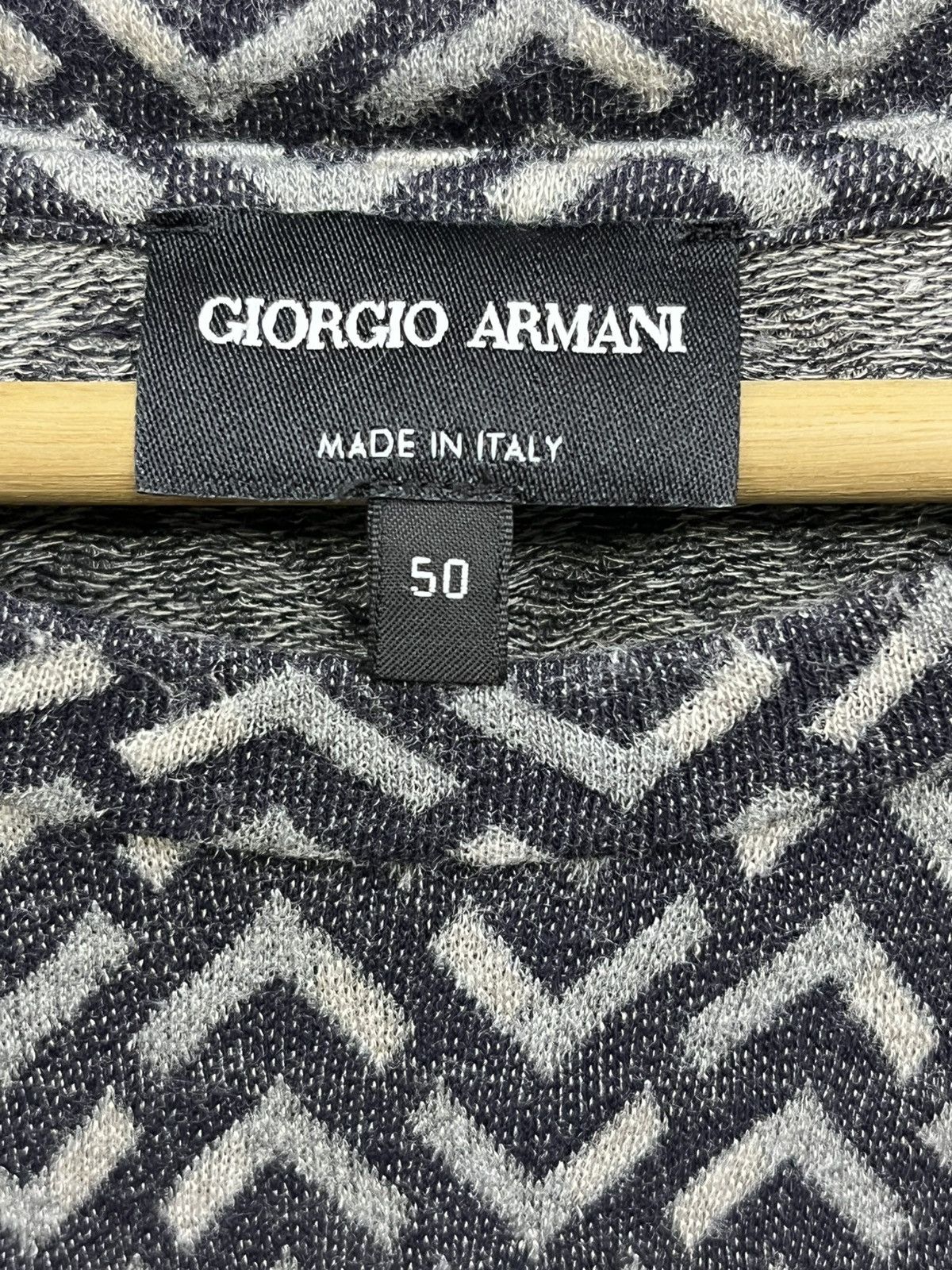 🔥 Giorgio Armani Chevron Monogram Viscose Tee 50