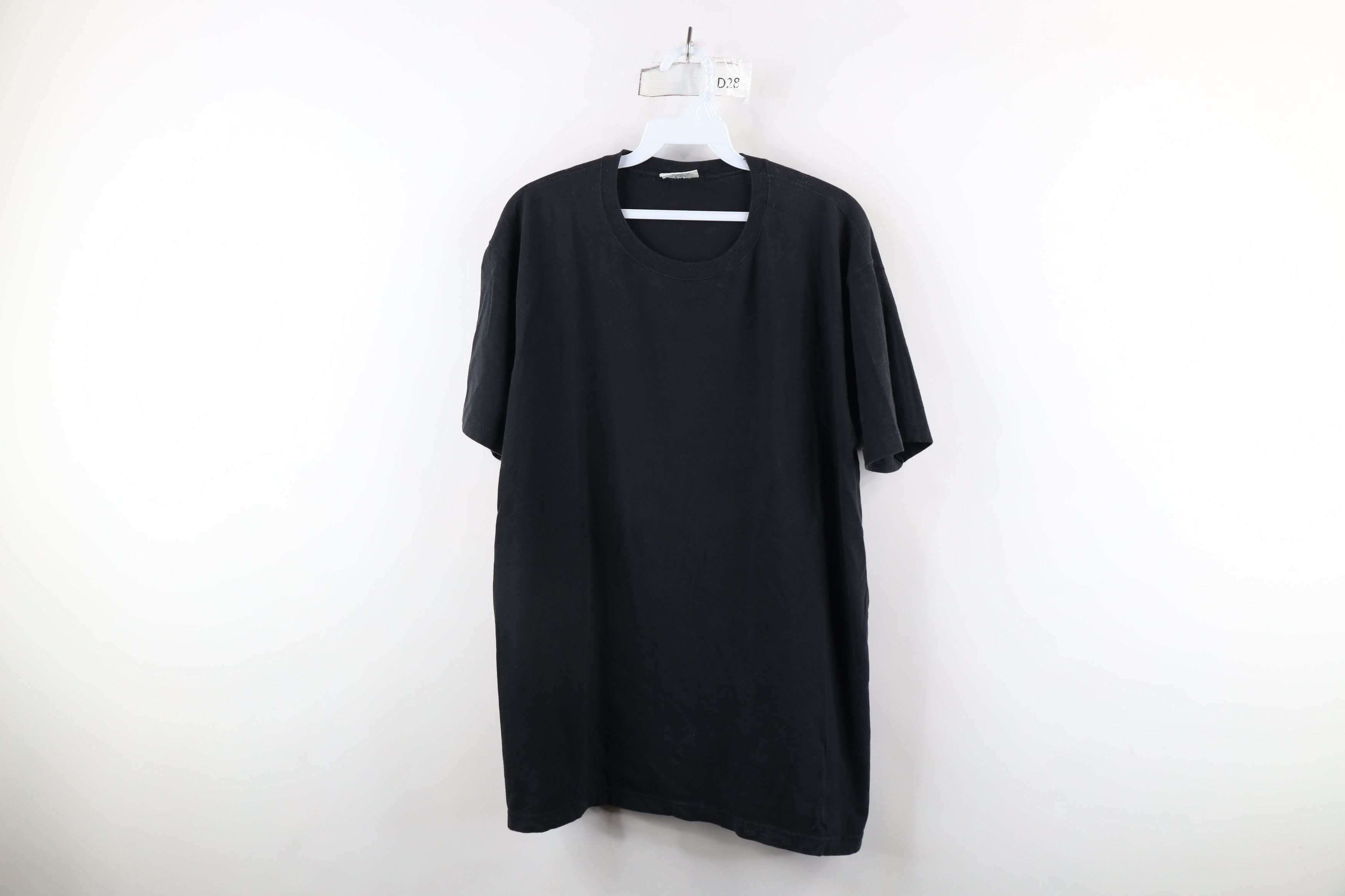 Calvin Klein × Vintage Vintage 90s Calvin Klein Blank Cotton T-Shirt Black Size US L / EU 52-54 / 3 - 1 Thumbnail