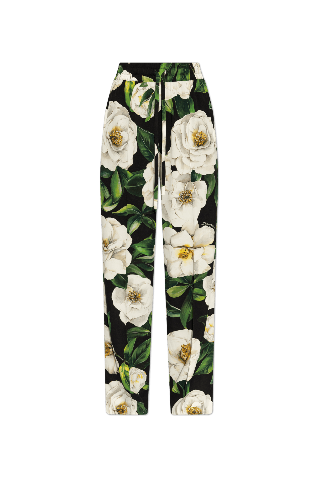 Dolce & Gabbana o1s22i1n0225 Floral Pattern Silk Pant in Multicolor Size 28" / US 6 / IT 42 - 1 Thumbnail