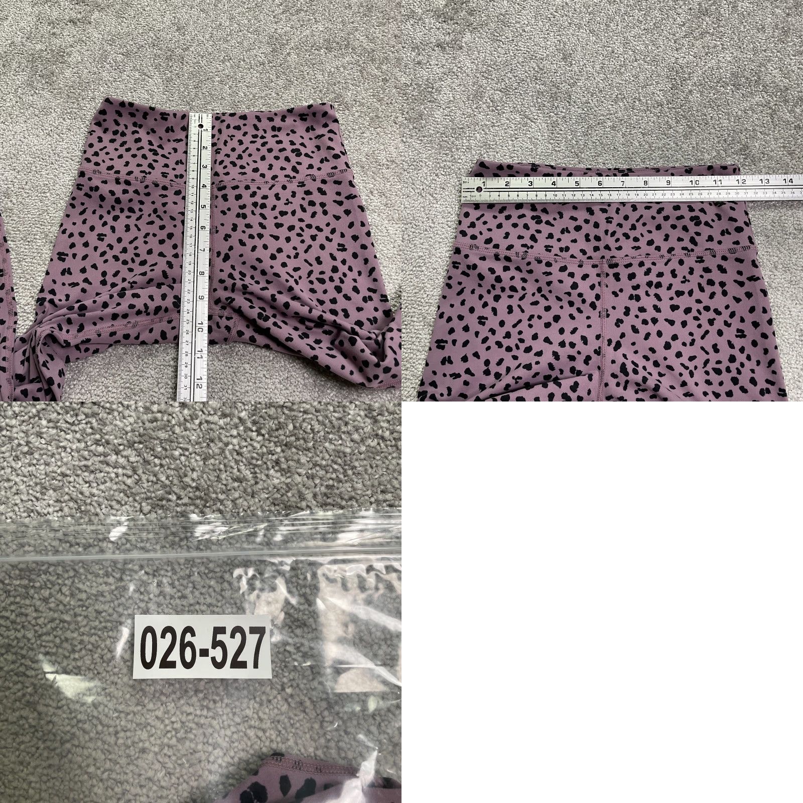 Vintage Zyia Leggings Womens 2 Purple Leopard Animal Print Active Compression Athletic Yoga Gym 24x24 Size 26" / US 2 / IT 38 - 8 Thumbnail