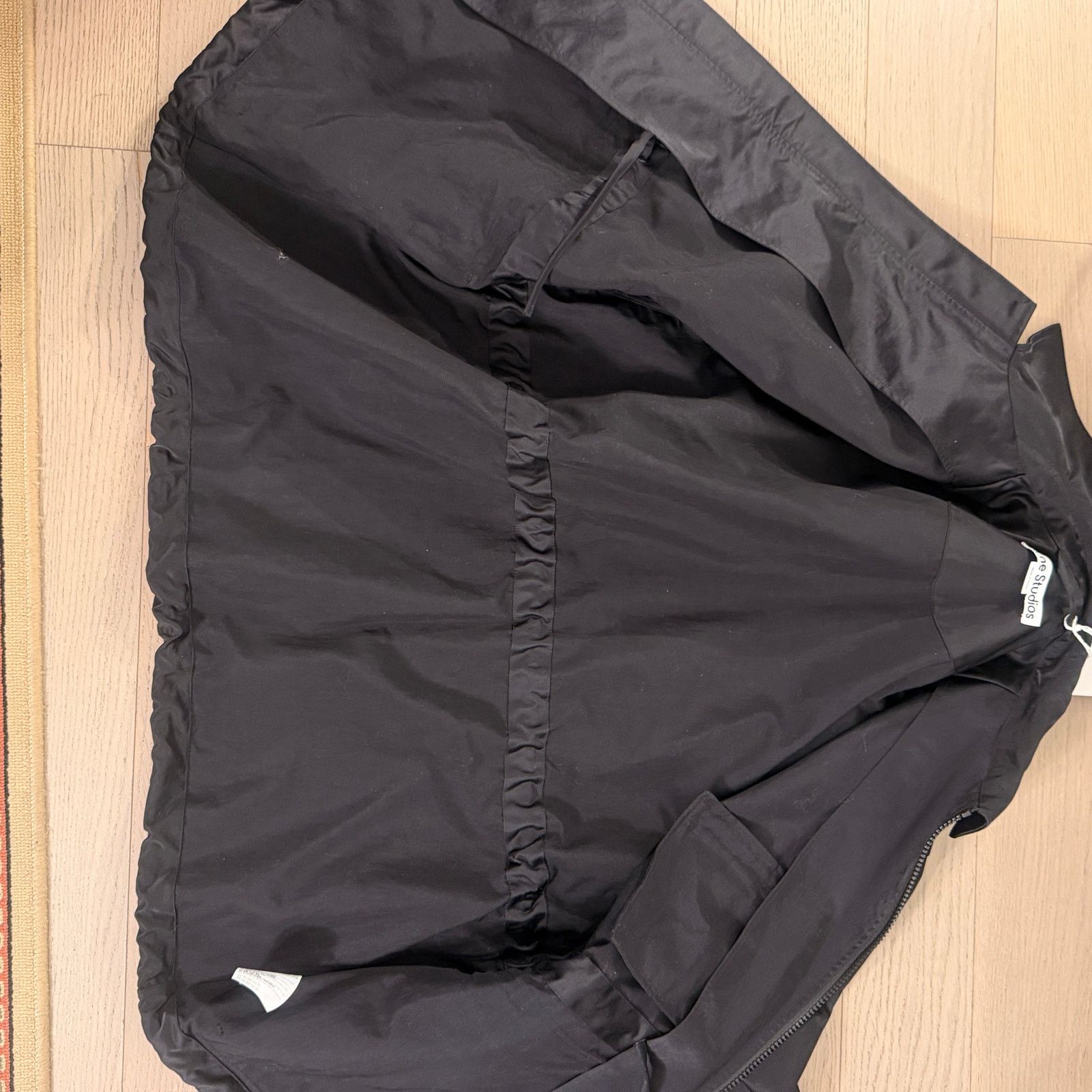 Acne Studios black nylon utility jacket size 46 new with tag