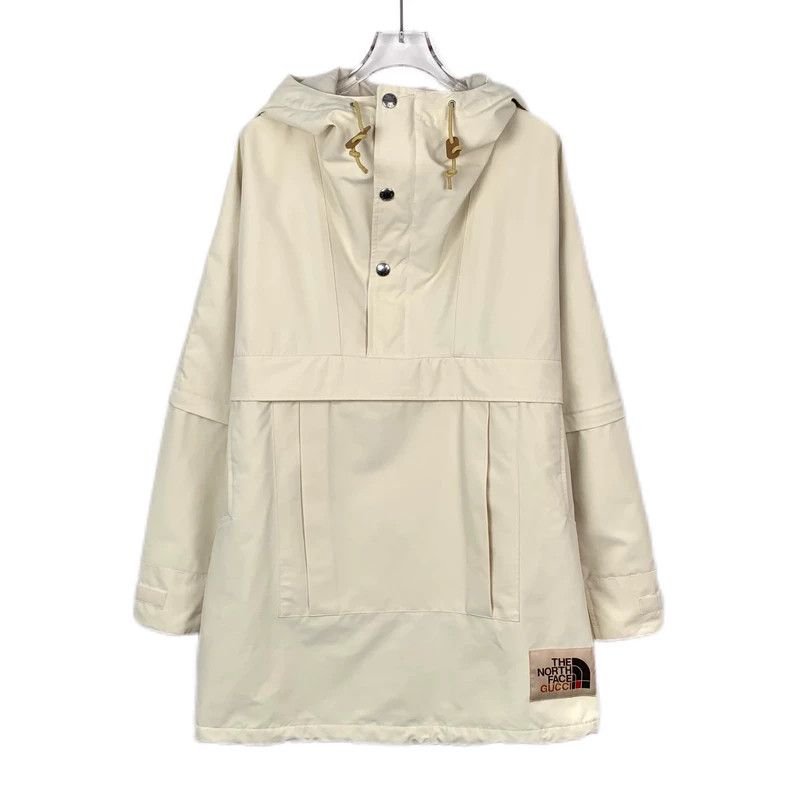 Gucci Gucci The North Face co-branded beige half-zipper hooded dr Size US XXS / EU 40 - 1 Thumbnail