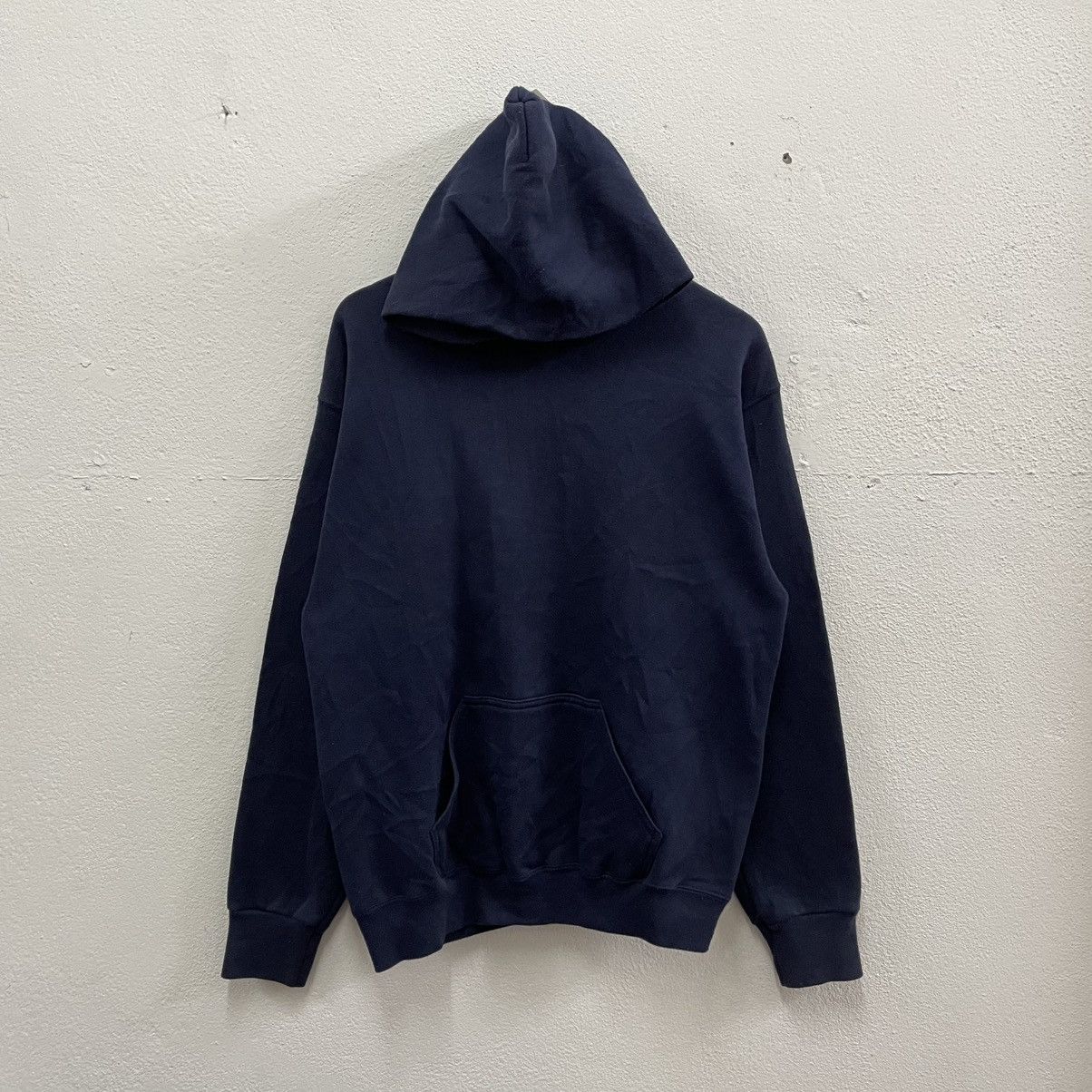 Tultex 🔥Vintage 90s Tultex Plain Minimalist Pullover Sweater Hoodie Size US M / EU 48-50 / 2 - 1 Thumbnail