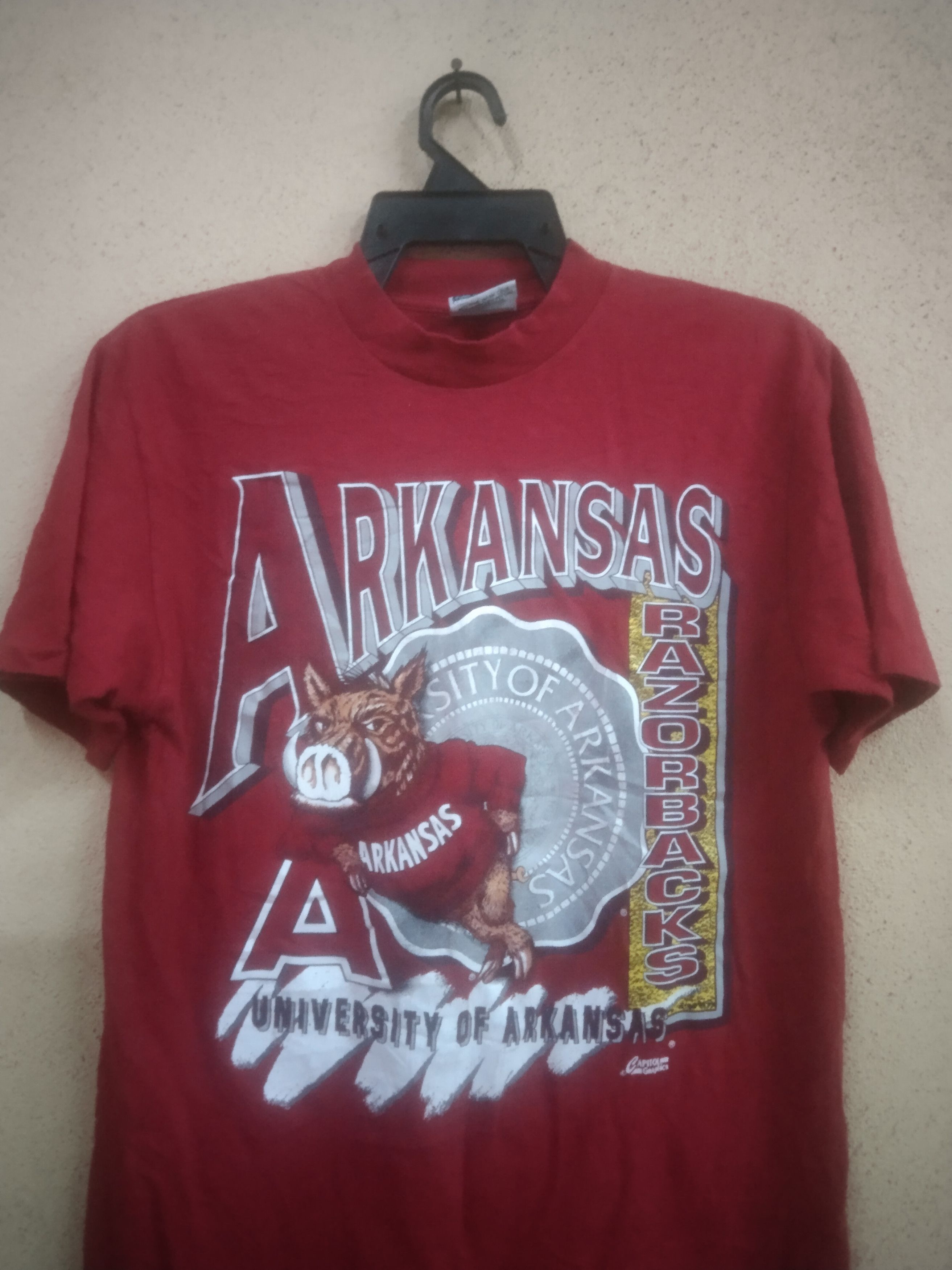 Vintage Vintage Arkansas Razorbacks tee Size US S / EU 44-46 / 1 - 1 Thumbnail