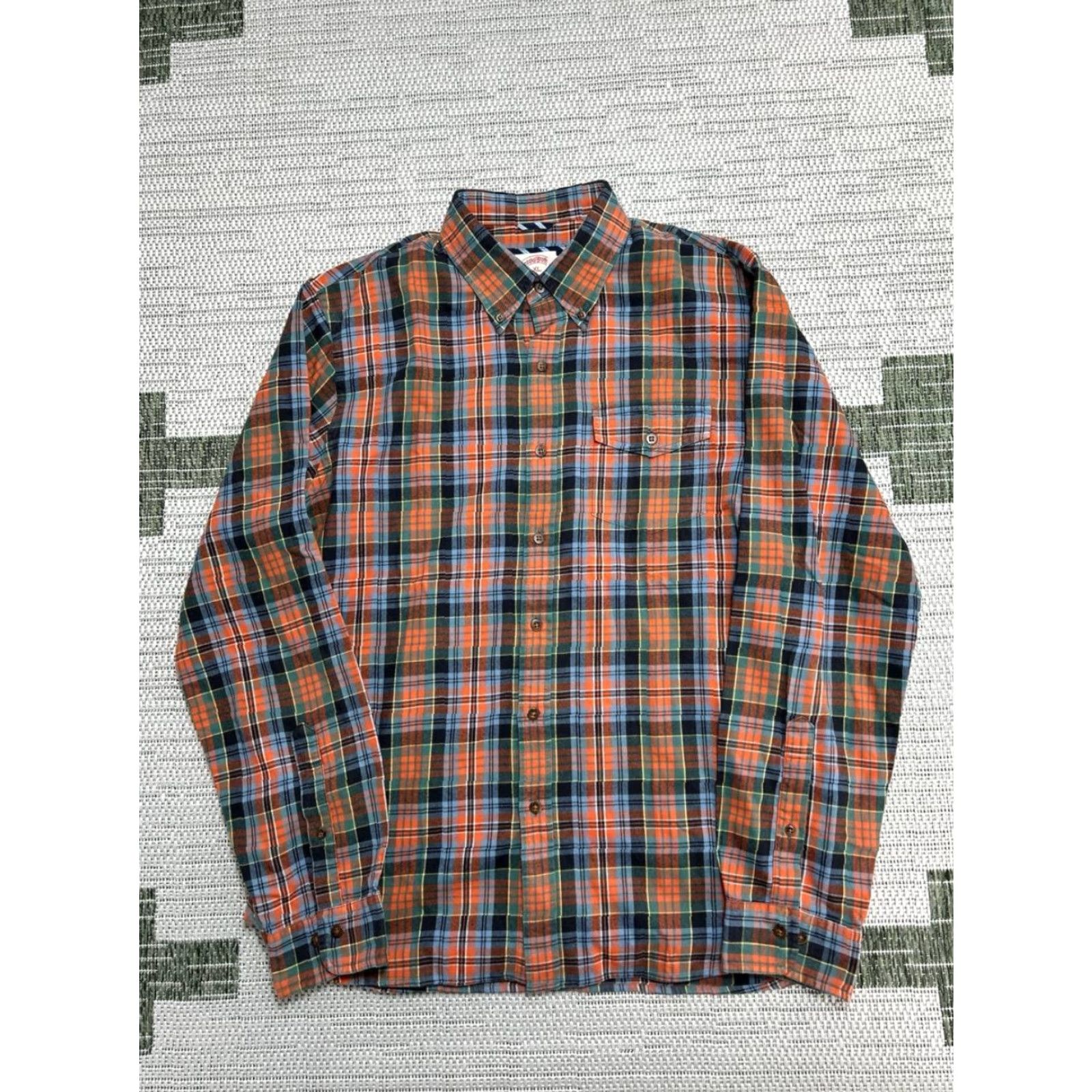 Brooks Brothers Brooks Brothers Flannel Shirt Mens XL Regular Plaid Cotton Button-Down Multi Color Casual Shirts Mens XL Plaid Cotton Button-Up Brooks Brothers Size US XL / EU 56 / 4 - 2 Thumbnail