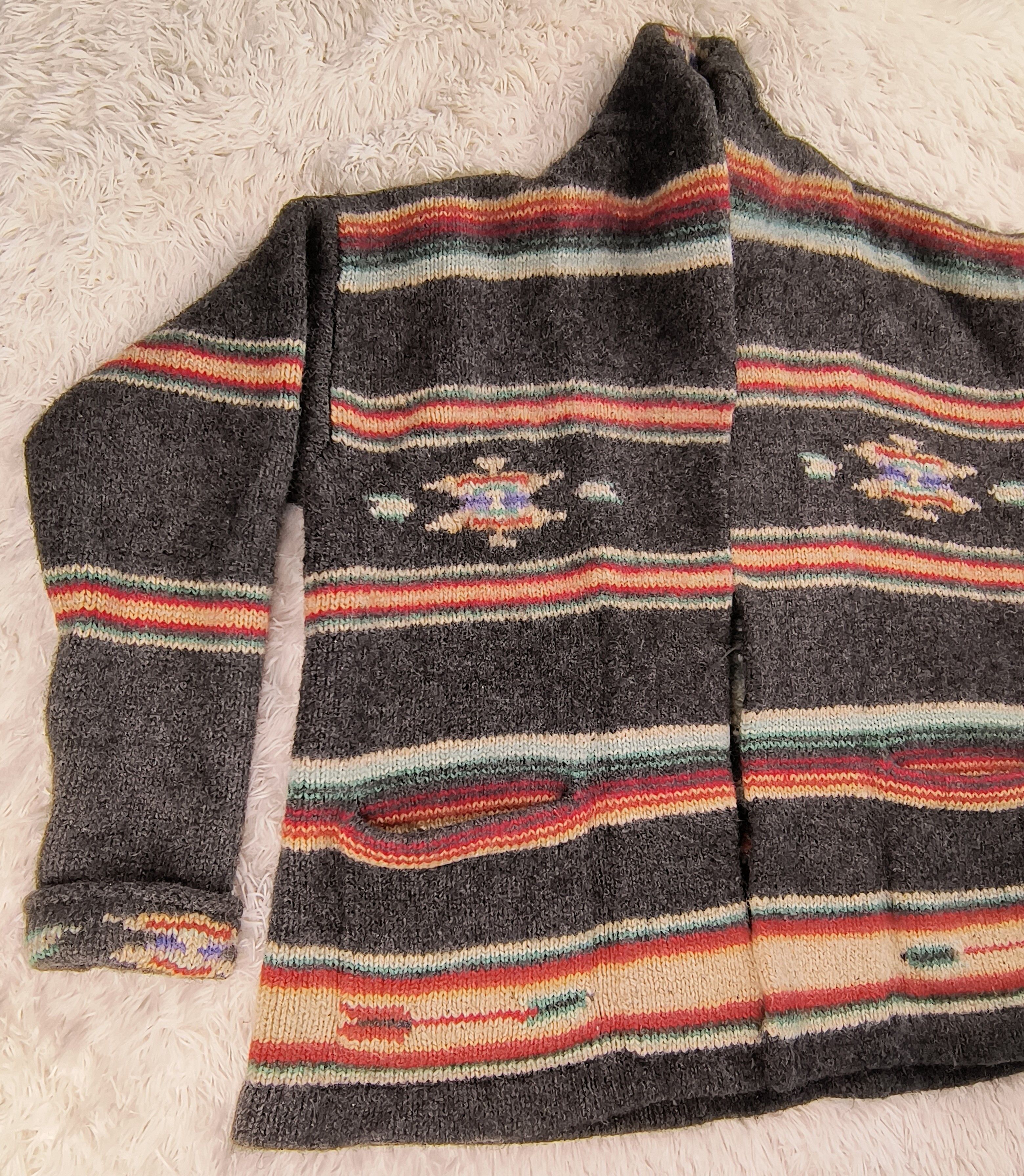 Lauren Ralph Lauren Vintage Lauren hand knit by Ralph Lauren 100% wool coat Size S / US 4 / IT 40 - 5 Thumbnail
