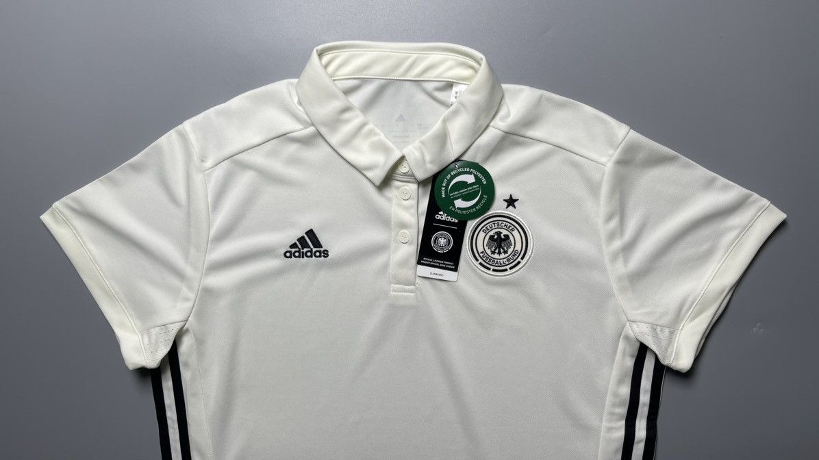 Adidas × Vintage NWT GERMANY ADIDAS 2016 EURO FOOTBALL SOCCER TRAINING POLO Size L / US 10 / IT 46 - 2 Thumbnail