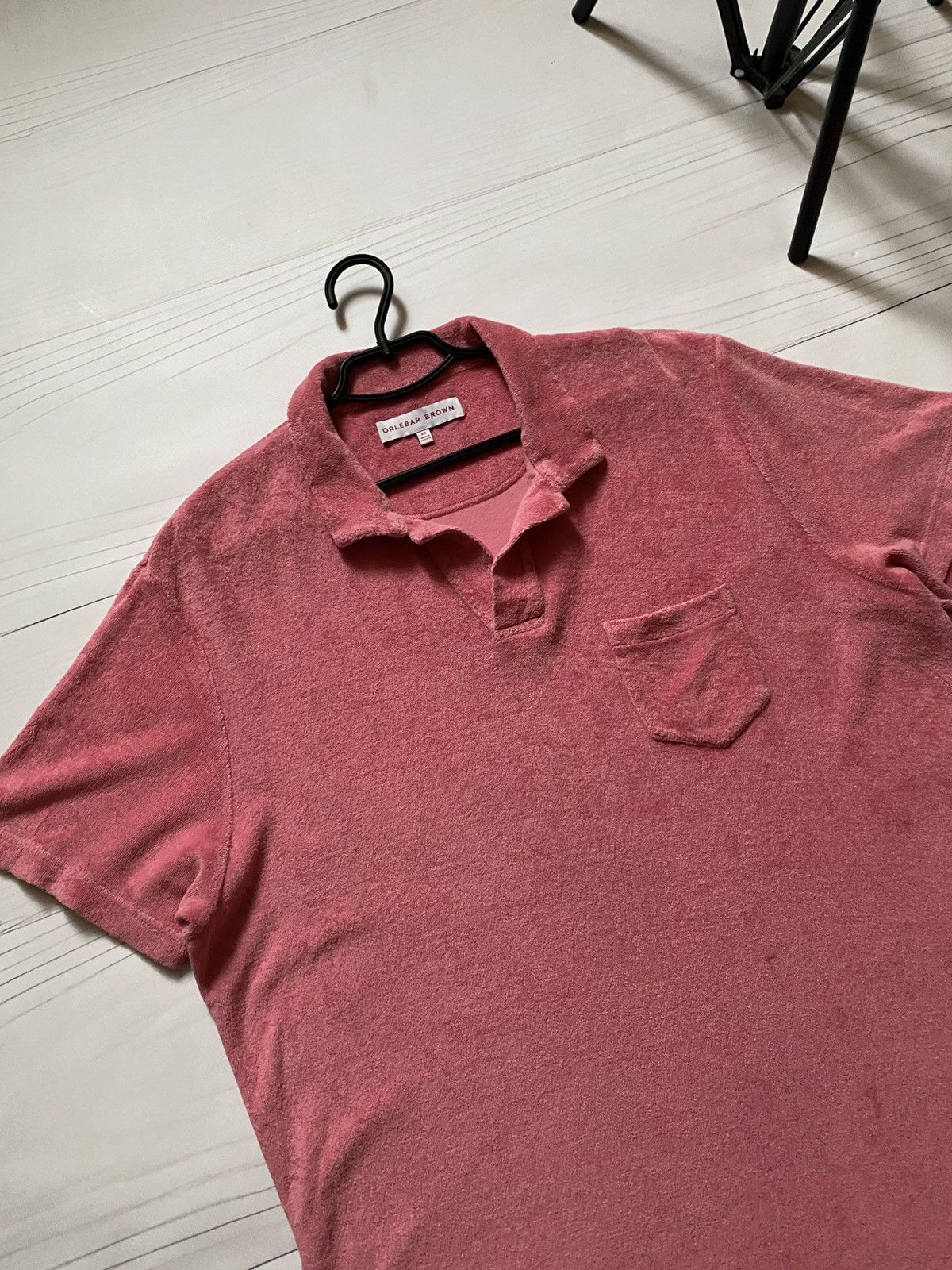 Orlebar Brown Orlebar Brown Terry Watermelon towelling polo t shirt Size US XXL / EU 58 / 5 - 9 Thumbnail