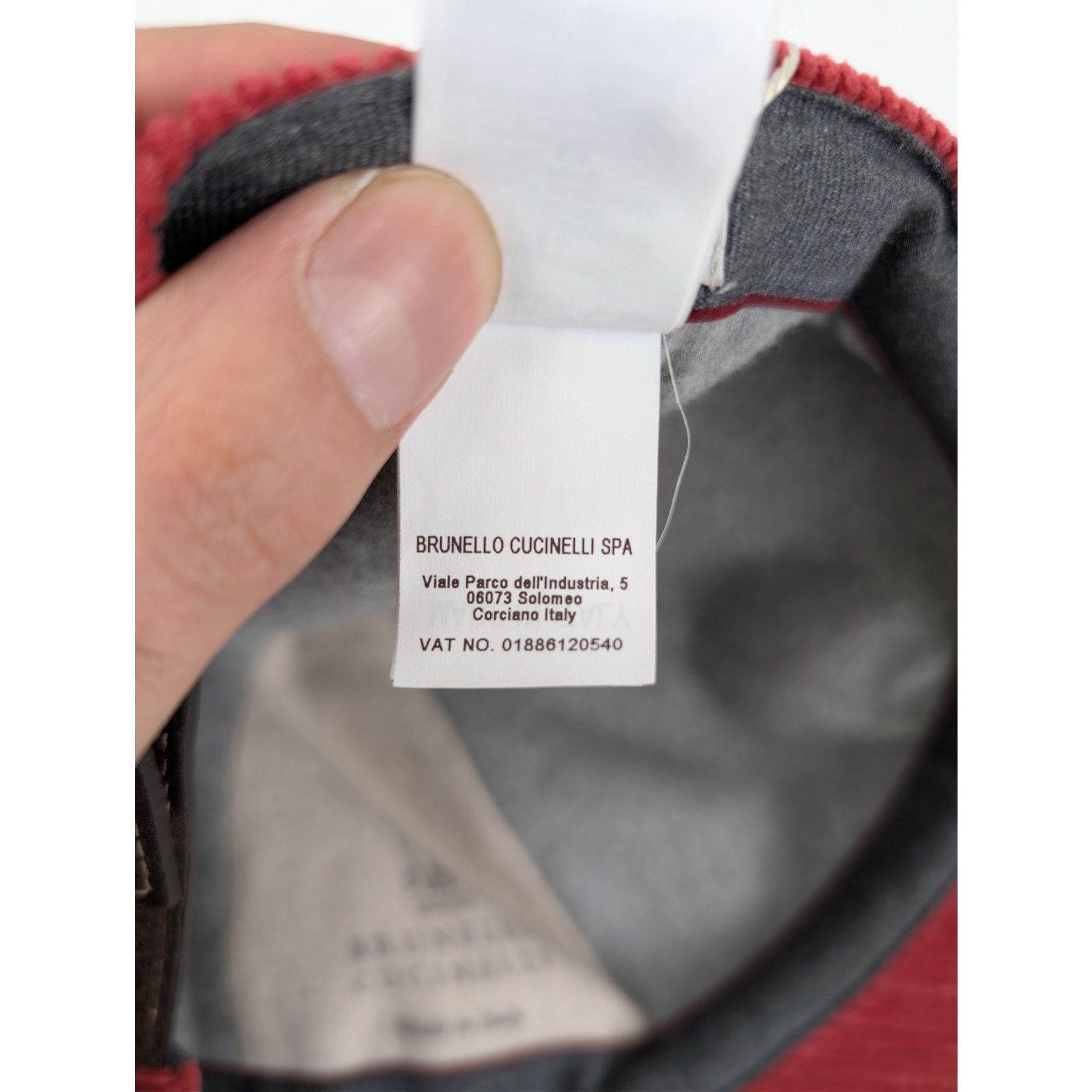 Brunello Cucinelli o1rshd1 CC20 Size: M / Baseball Cap / hat in Red Size ONE SIZE - 18 Thumbnail