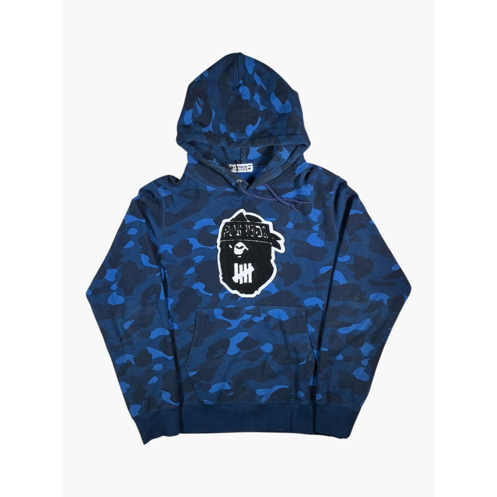 Bape BAPE Undefeated Blue Camo Hoodie Size US L / EU 52-54 / 3 - 1 Thumbnail