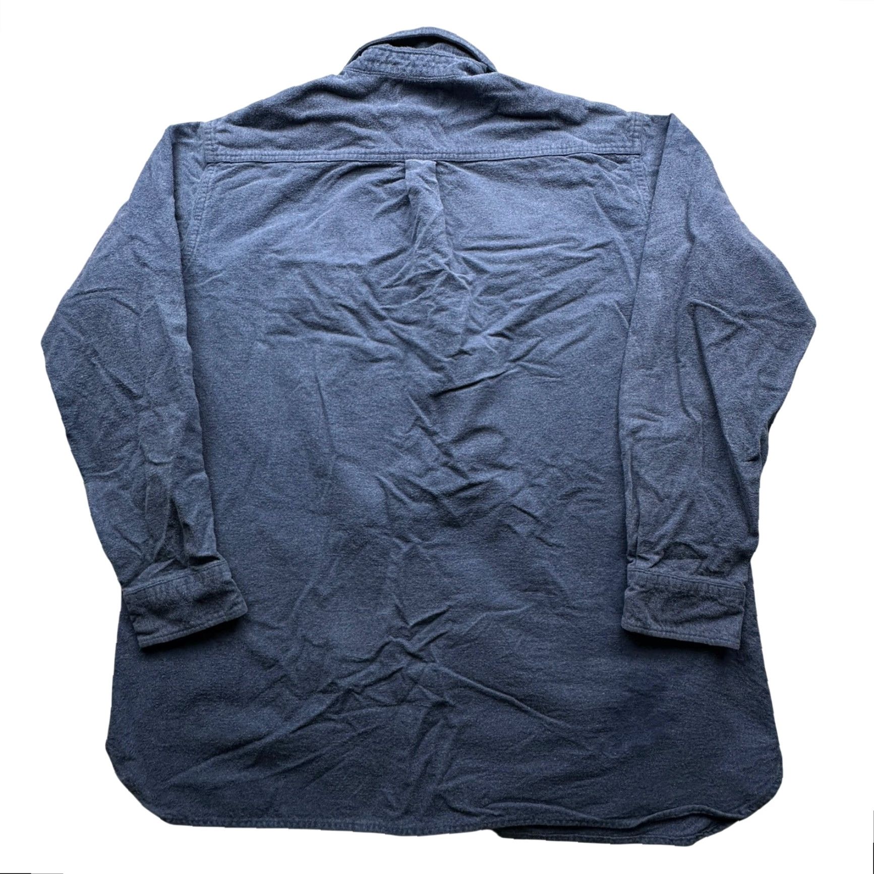 Vintage VINTAGE LL Bean MT04 Chamois Flannel Shirt Mens XL Tall Long Sleeve Blue Pocket Size US XL / EU 56 / 4 - 7 Thumbnail