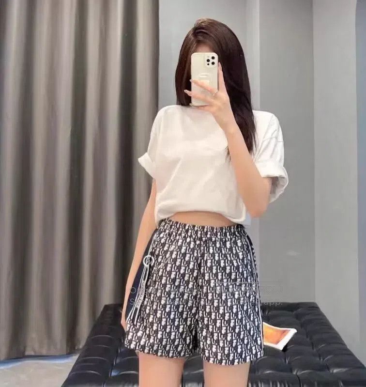 Dior Dior Colour-blocking logo jacquad full-print casual shorts Size 26" / US 2 / IT 38 - 8 Thumbnail