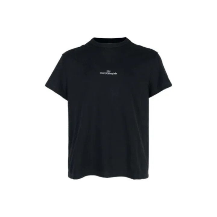 Maison Margiela Maison Margiela Black Logo Short Sleeve Polo 0079 Size US S / EU 44-46 / 1 - 1 Thumbnail