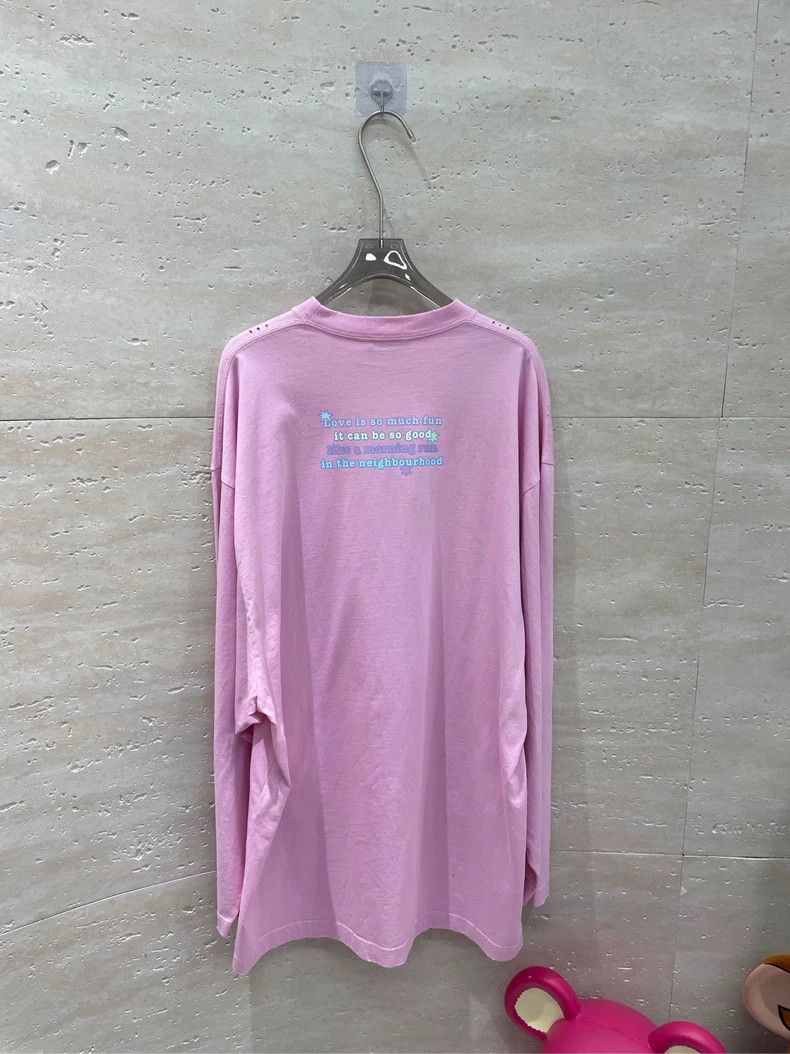 Balenciaga Balenciaga Bear printed pink long sleeves Size US XS / EU 42 / 0 - 6 Thumbnail