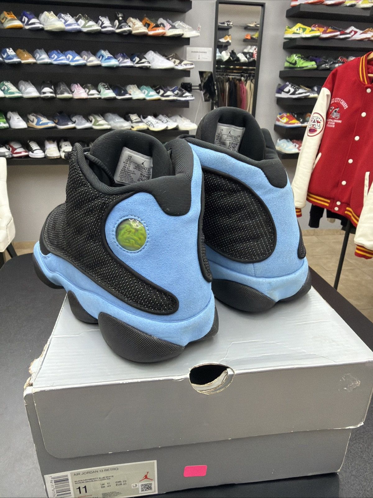 Jordan Brand Size 11 - Air Jordan Retro 13 Black University Blue White Size US 11 / EU 44 - 7 Thumbnail