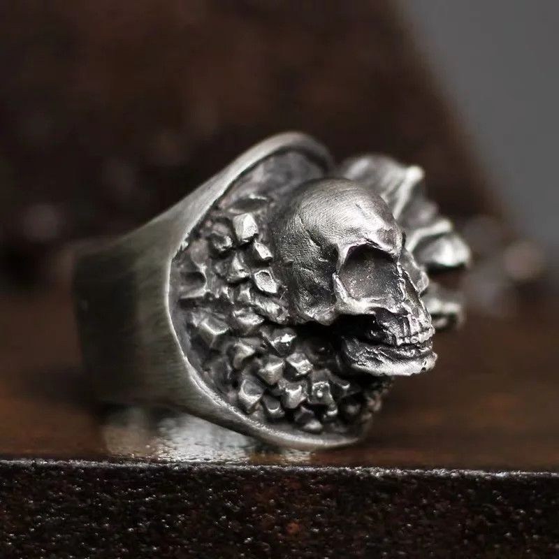 Japanese Brand × Jewelry × Vintage Skull Emo Ring Size ONE SIZE - 3 Thumbnail