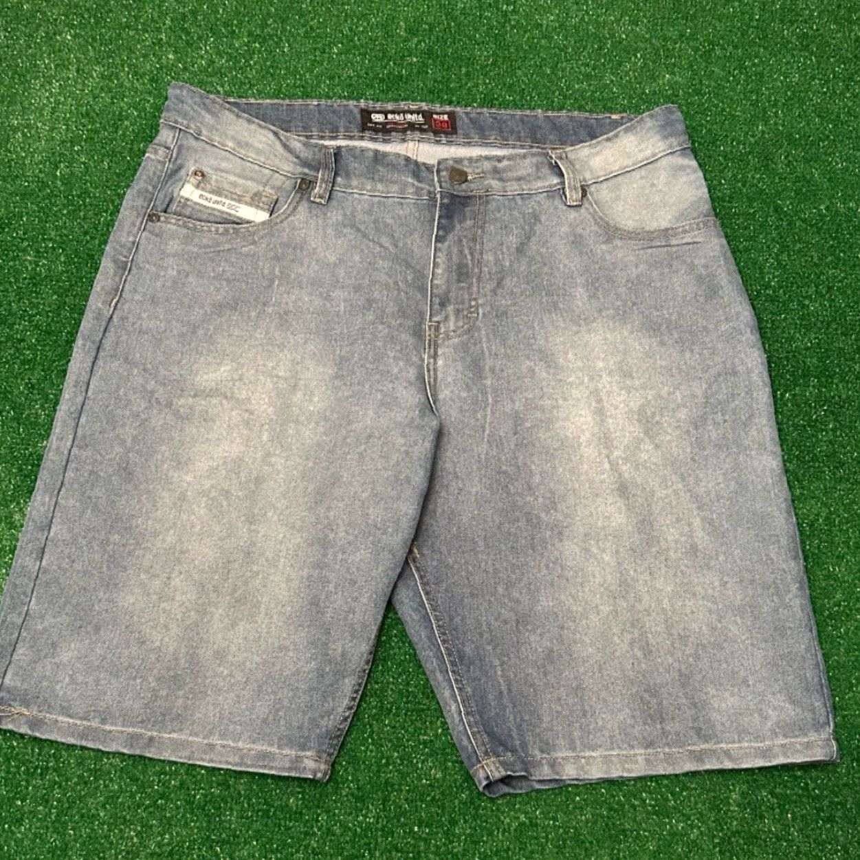 Ecko Unltd. VINTAGE Ecko Unltd Baggy Hip Hop Skater Grunge Jeans Shorts Mens 38 Jorts Blue 1990s JNCO Southpole Pockets Regular Size US 38 / EU 54 - 4 Thumbnail