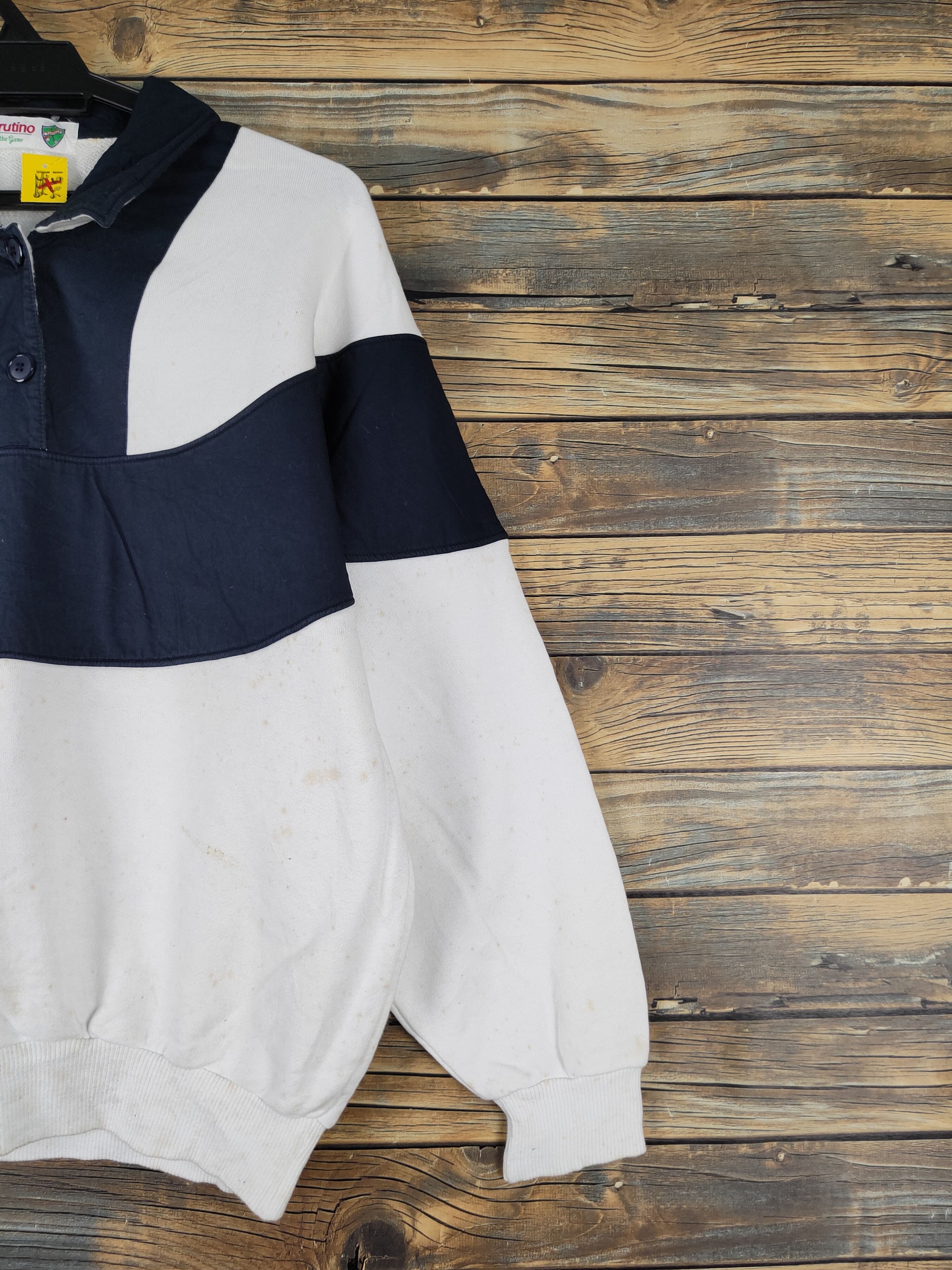 Japanese Brand × Vintage Sporutino White Black vintage Sweatshirts #W1170 Size US M / EU 48-50 / 2 - 5 Thumbnail